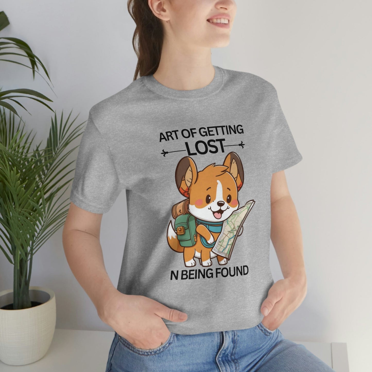 2023 Unisex Art of Getting Lost Pembroke Welsh Corgi Crazy Dog Lover Geek Gift T-Shirt