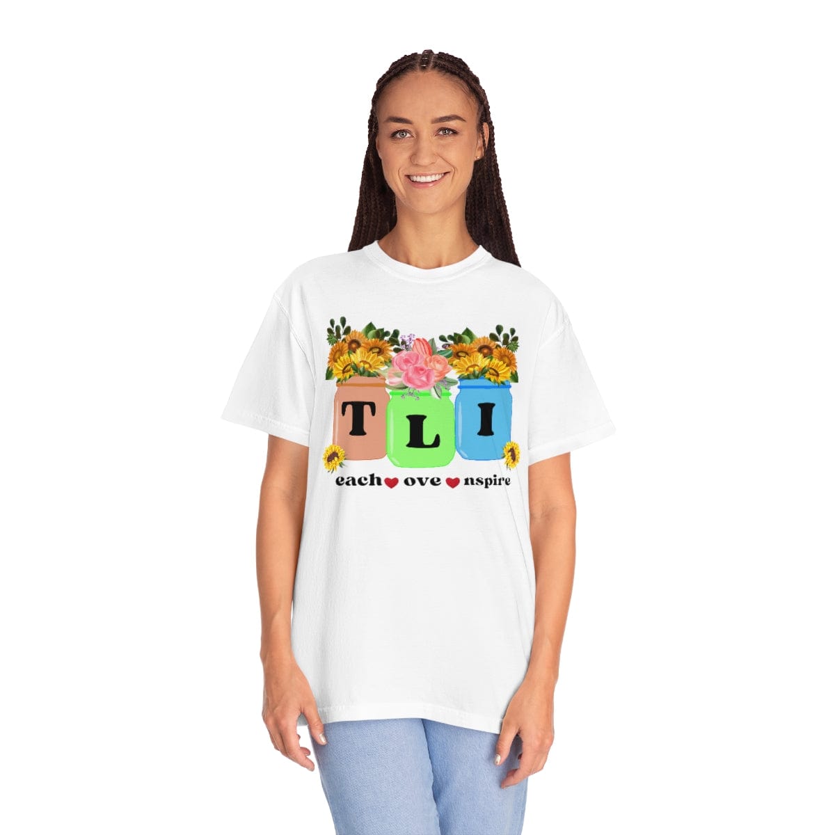 Fall Teacher Comfort Colors Shirt, Thankful Floral Shirt, Teacher Thanksgiving Gift, Teacher Shirt, Teacher Gift, U