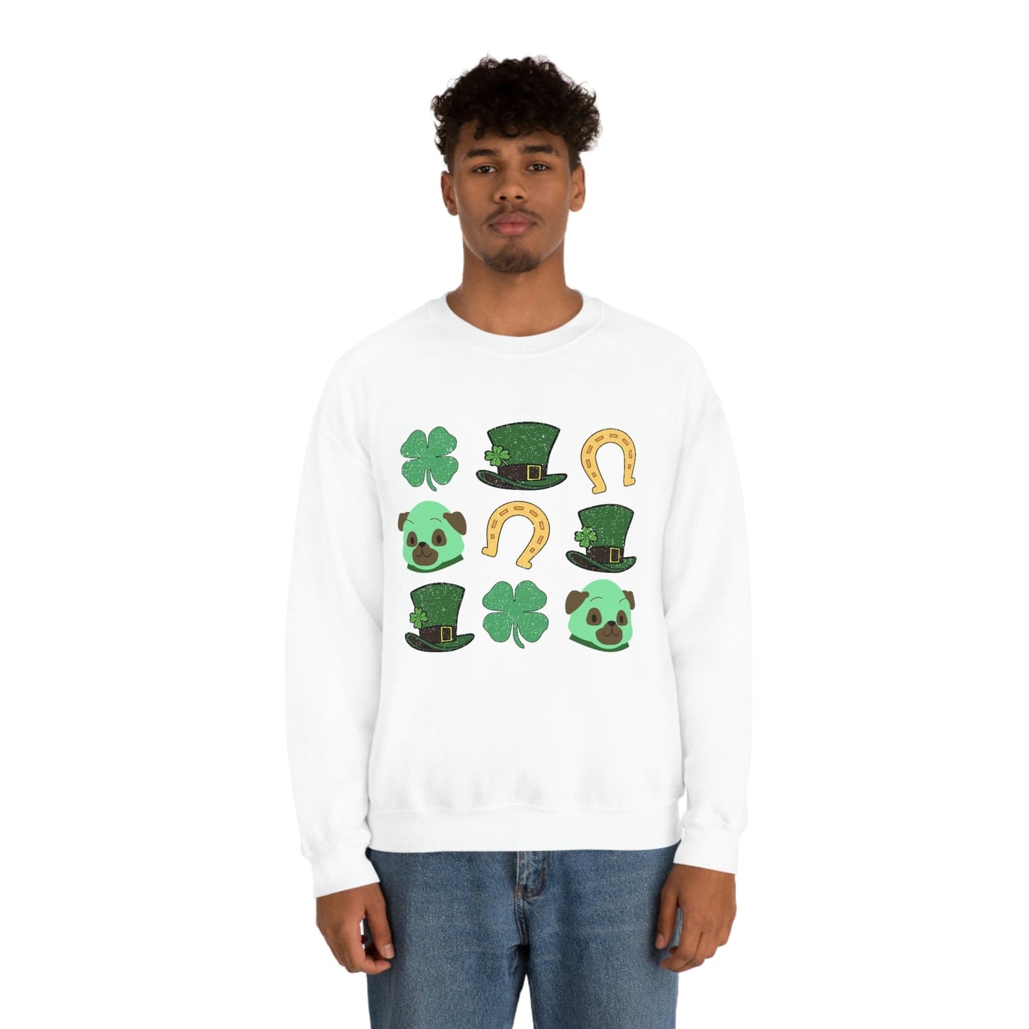 2023 Funny Groovy St. Patrick's Day Unisex Irish Dog Lover Gaelic Sweatshirt