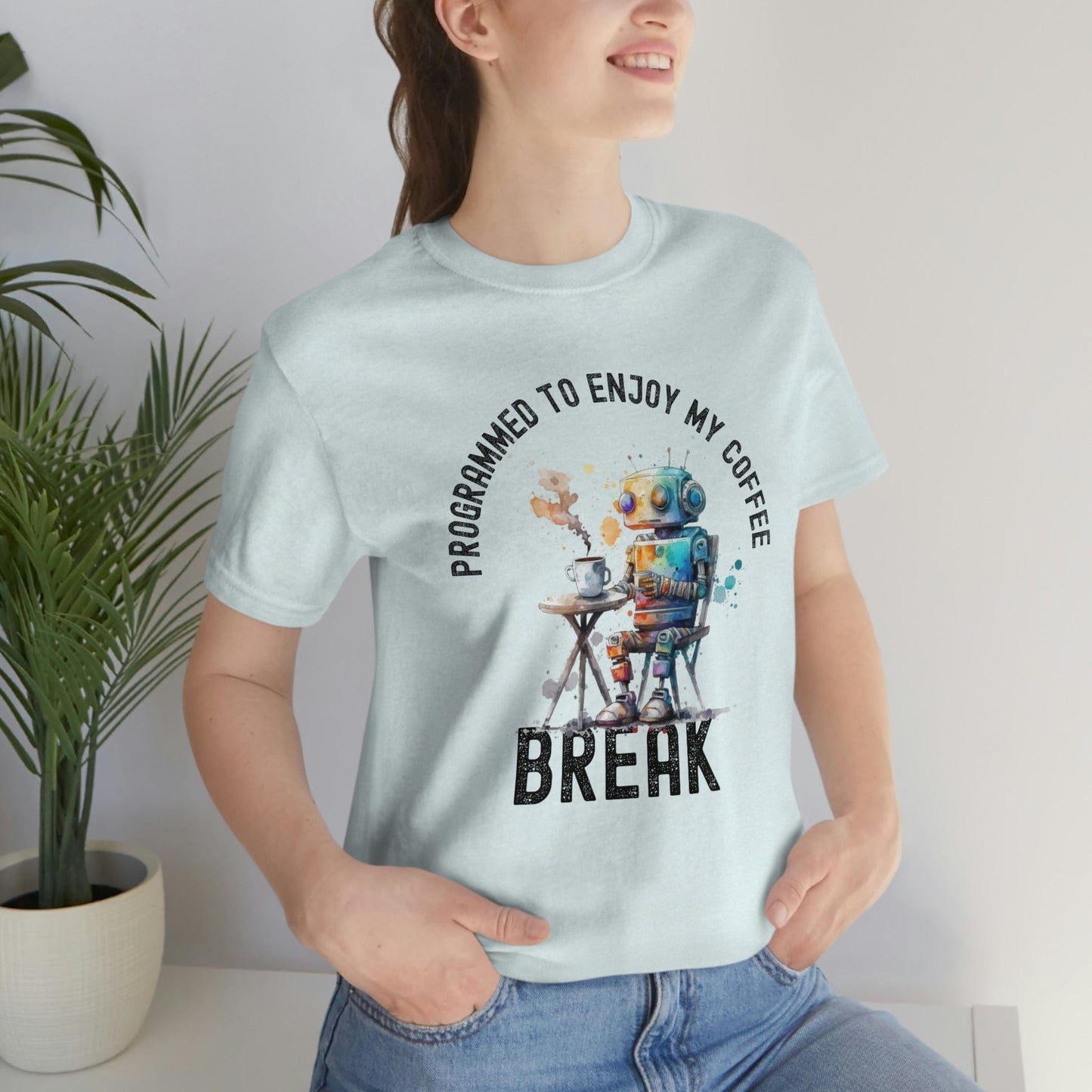 2023 Unisex Programmed Break Artificial Intelligence Developer Tech Geek Premium Gift T-Shirt