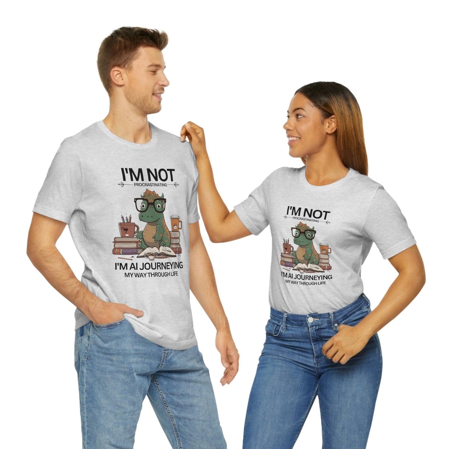 2023 Unisex I'm AI Journeying My Way Through Life AI Smart Genius Brains T-Shirt