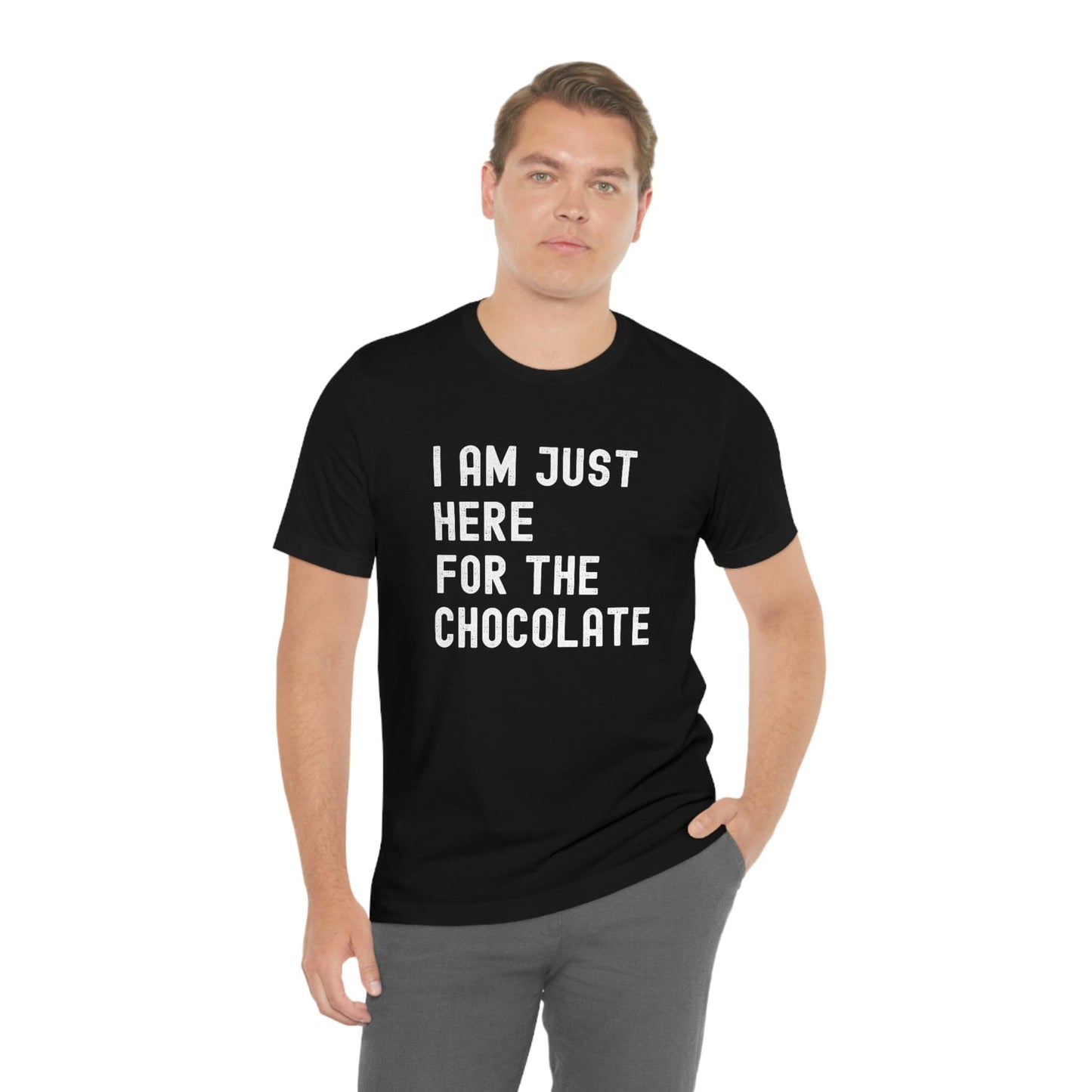2023 Unisex Bunny Squad Just Here for the Chocolate Funny Premium Easter Easter Day T-Shirt