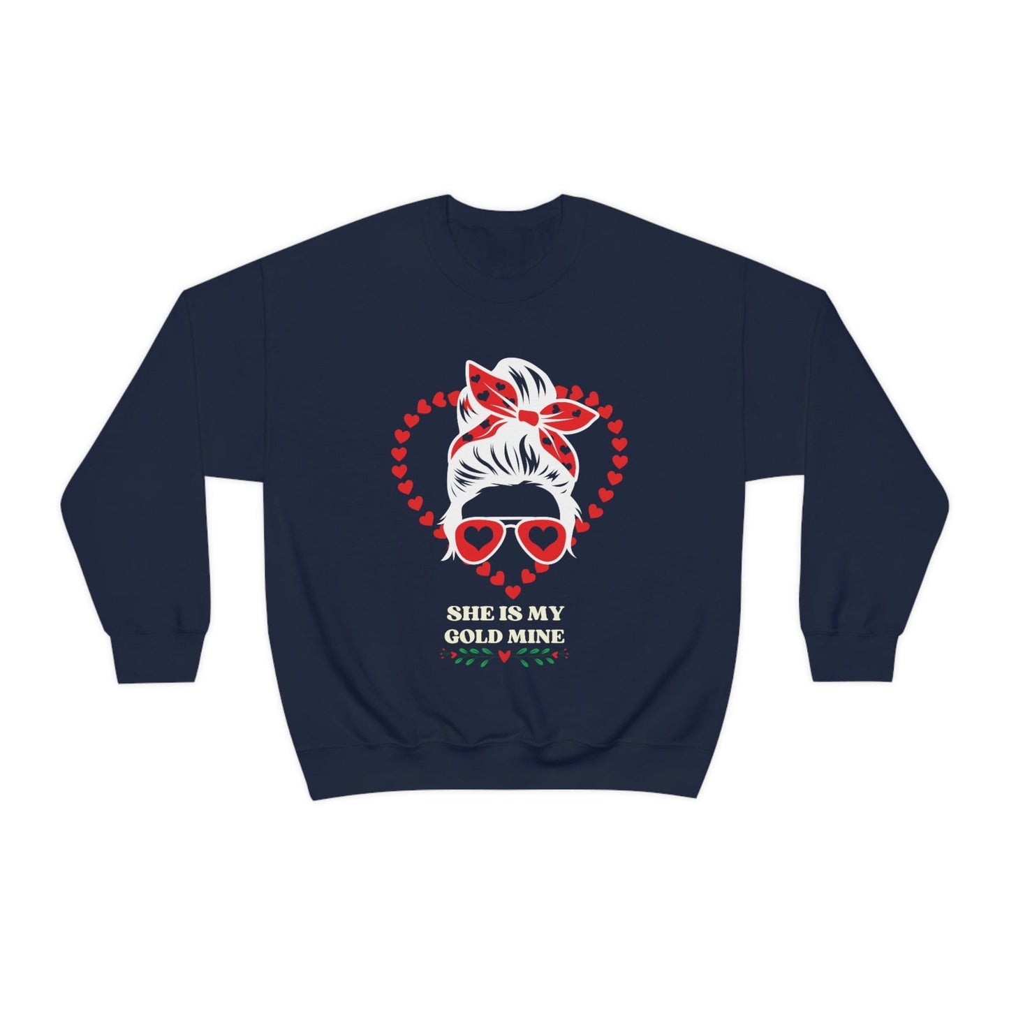 2023 Valentine's Day Gift: "She is My Gold Mine" Sweatshirt for Girlfriend
