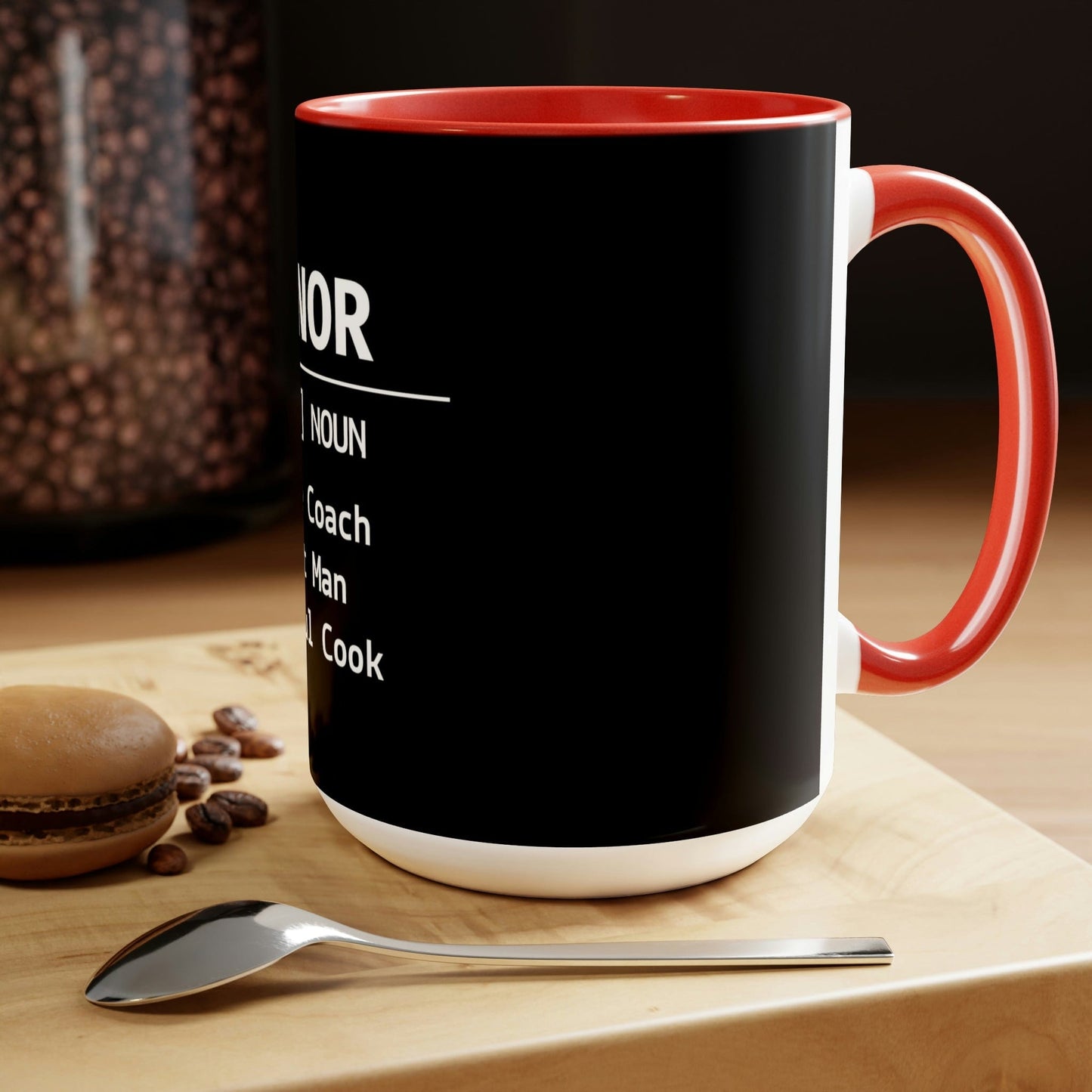 Elevate Your Gift-Giving Game with Name Engraved Mug 2023: Perfect Presents for Mum and Dad 15 oz Two-Tone Coffee Mugs