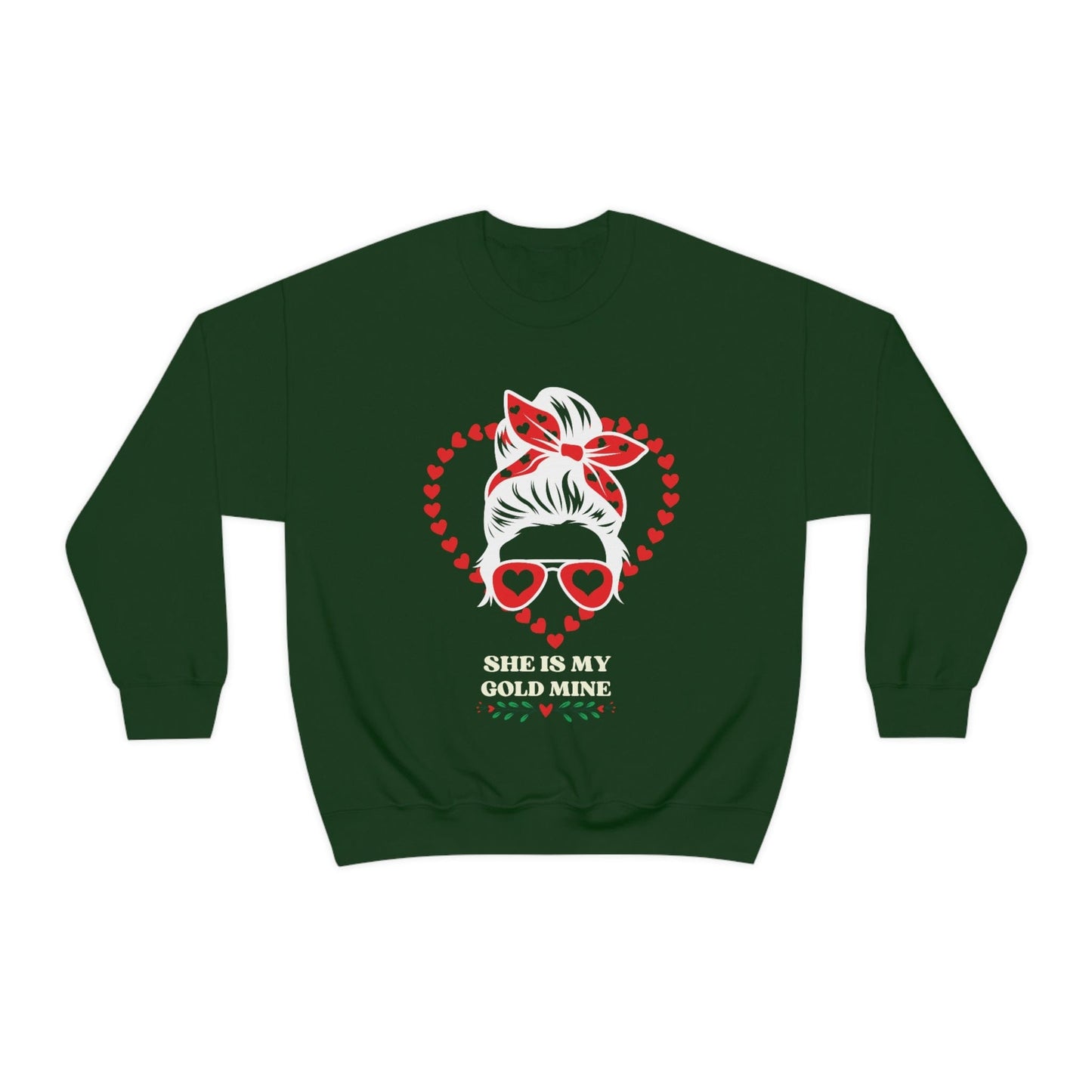 2023 Valentine's Day Gift: "She is My Gold Mine" Sweatshirt for Girlfriend