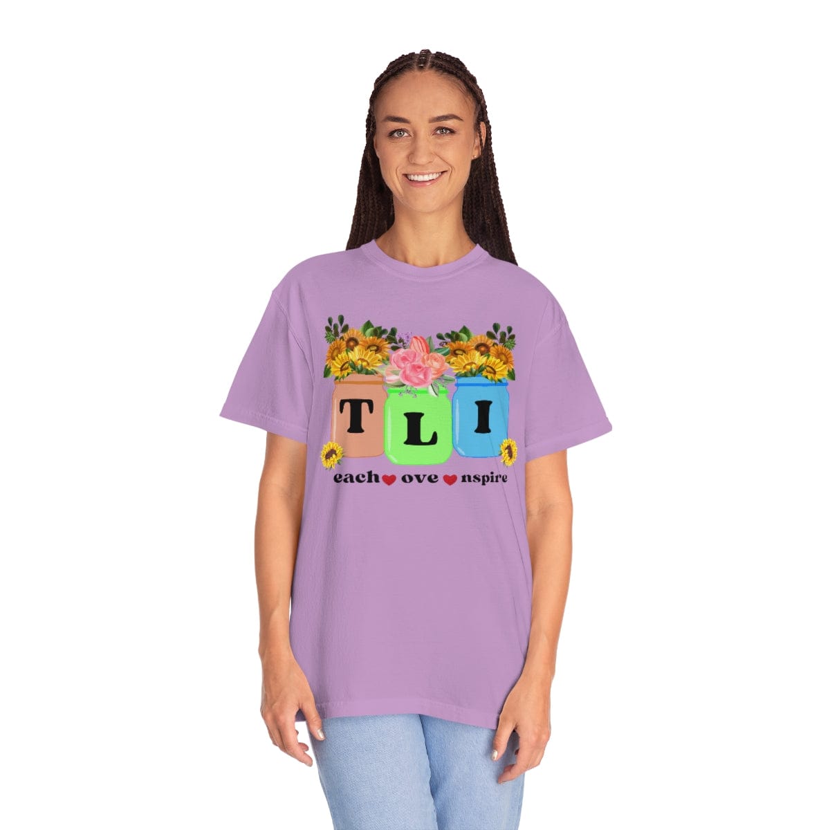 Fall Teacher Comfort Colors Shirt, Thankful Floral Shirt, Teacher Thanksgiving Gift, Teacher Shirt, Teacher Gift, U