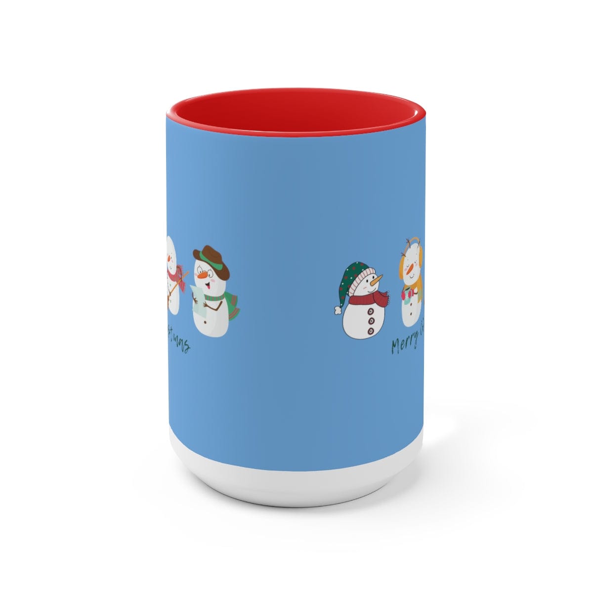 Christmas Coffee Mug, Retro Coffee Mug, Christmas Mug, Gift for Him, Holiday Gift 15 oz Two-Tone Coffee Mugs
