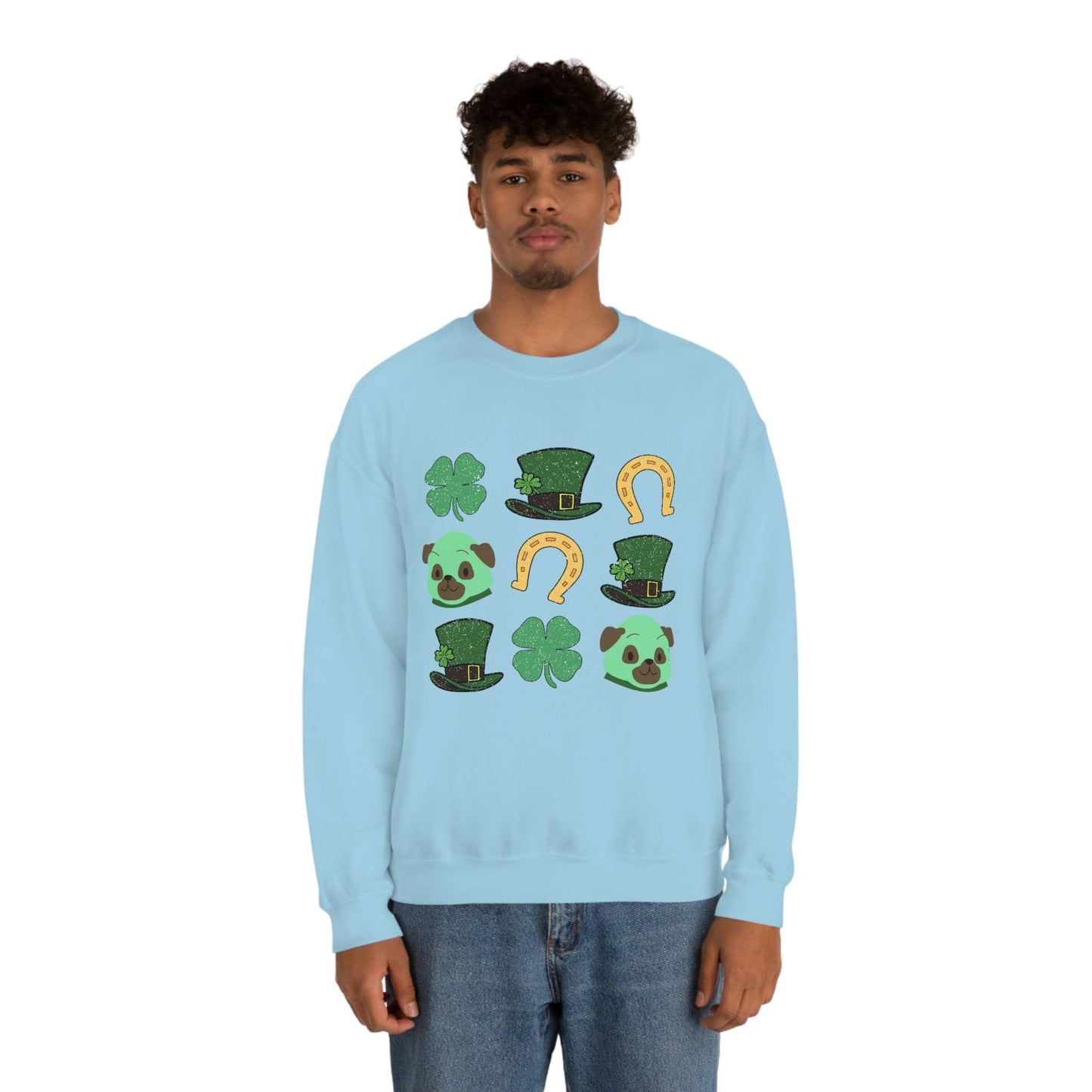 2023 Funny Groovy St. Patrick's Day Unisex Irish Dog Lover Gaelic Sweatshirt