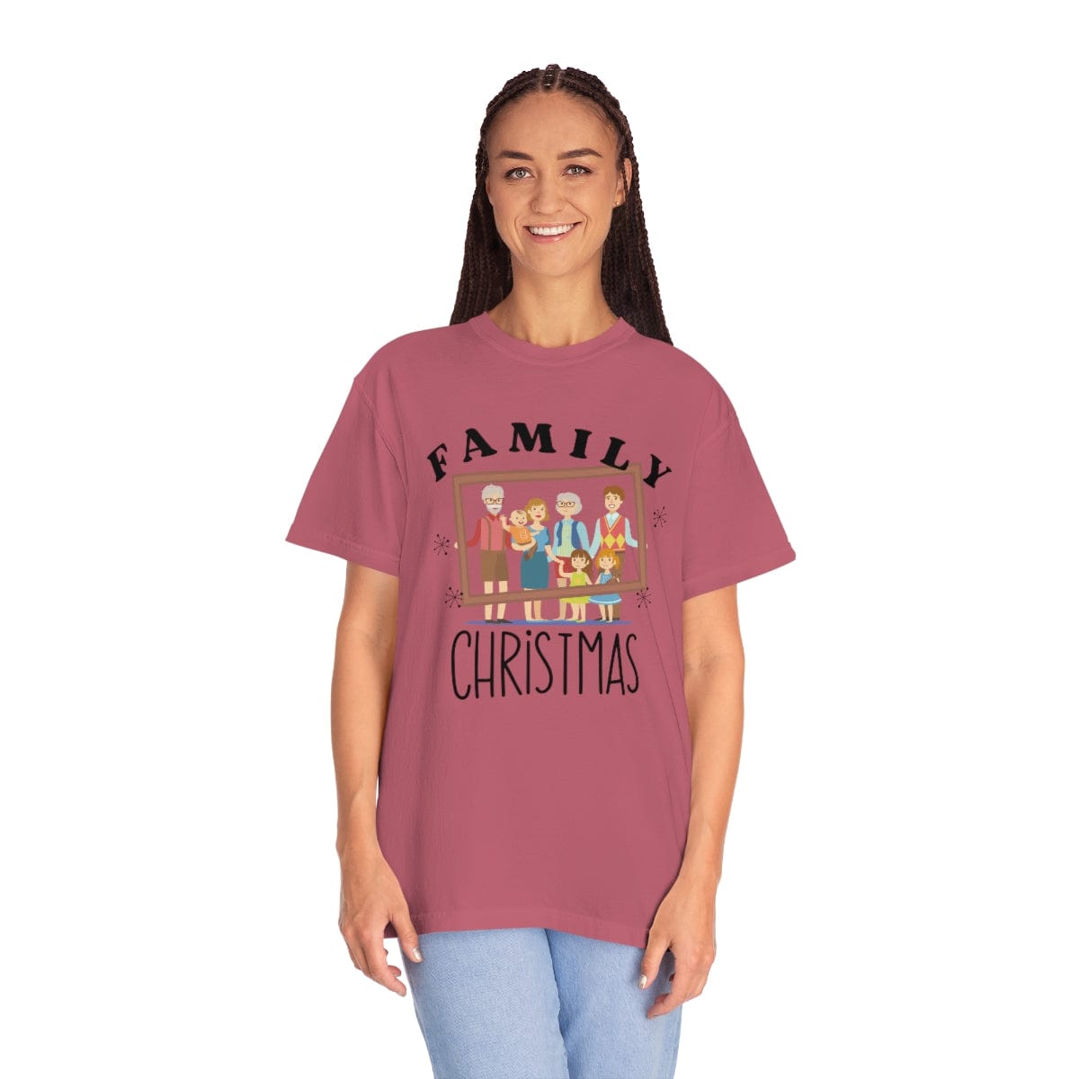 Family Photo Comfort Colors, Christmas Family T-Shirt, Family Photo Shirt, Matching Family Shirt, Christmas Family Gift