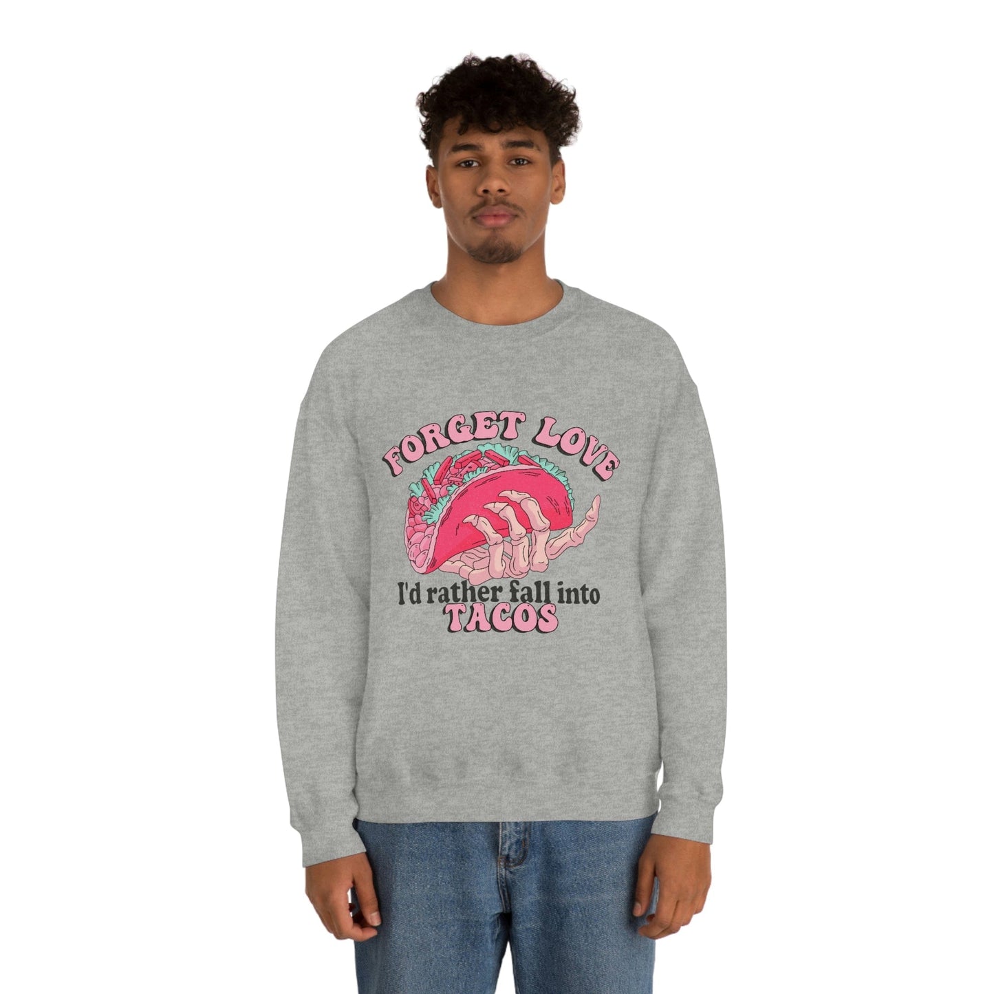 Unique 2023 Anti-Valentine's Day Gift: Fall for Tacos Sweatshirt