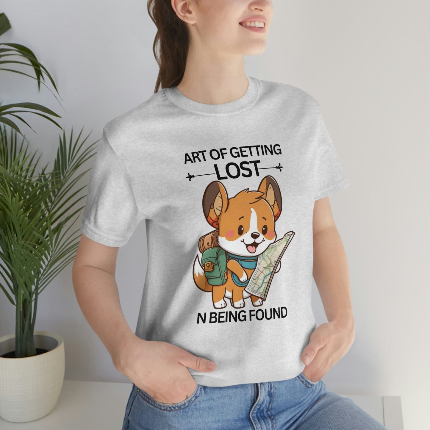 2023 Unisex Art of Getting Lost Pembroke Welsh Corgi Crazy Dog Lover Geek Gift T-Shirt