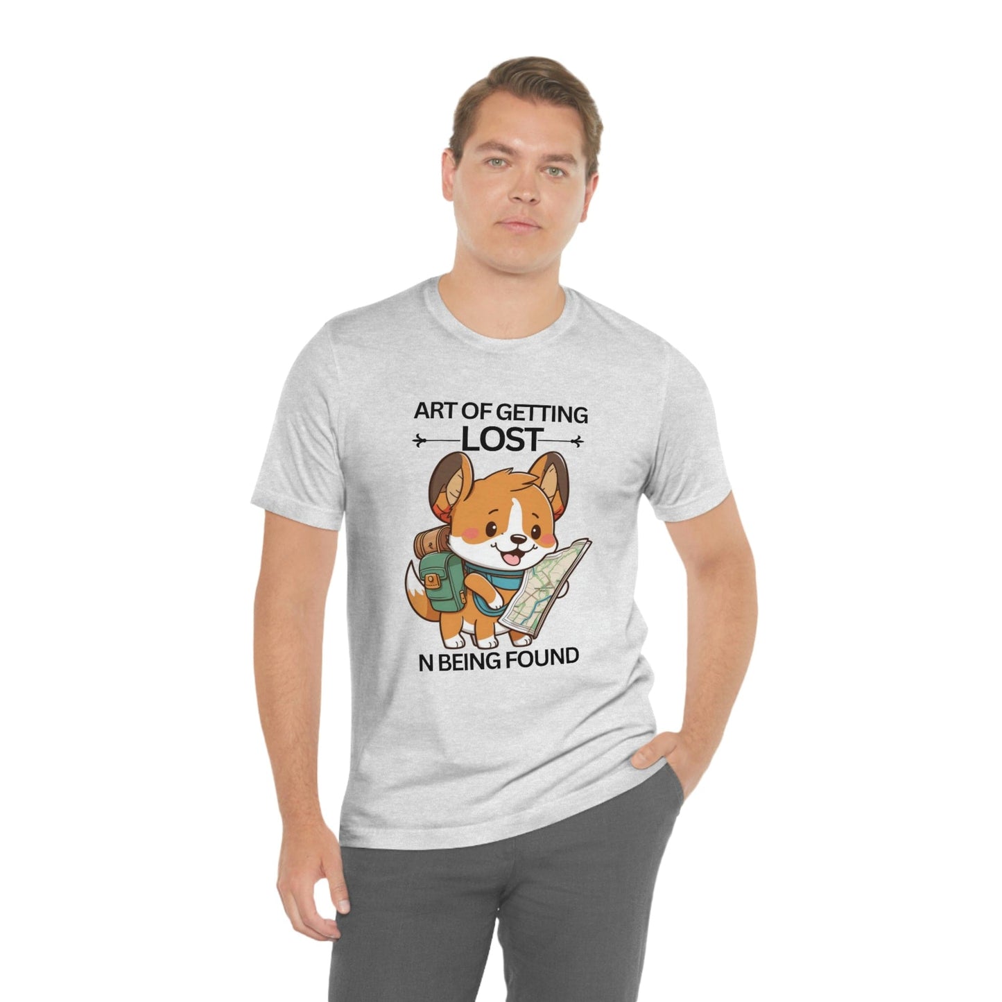 2023 Unisex Art of Getting Lost Pembroke Welsh Corgi Crazy Dog Lover Geek Gift T-Shirt
