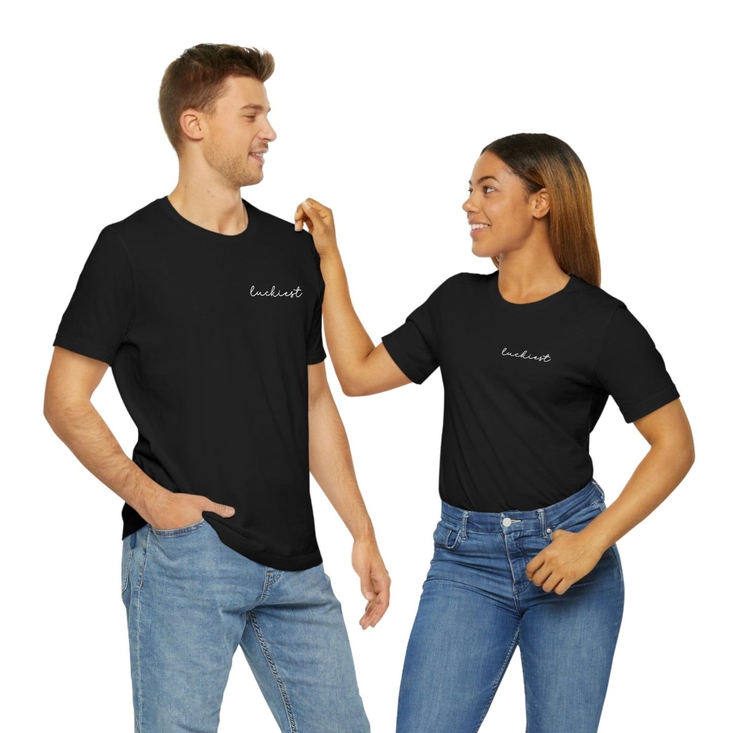 2023 Unisex Shamrock Green Luckiest St Patricks Day Funny Irish GraphicT-Shirt