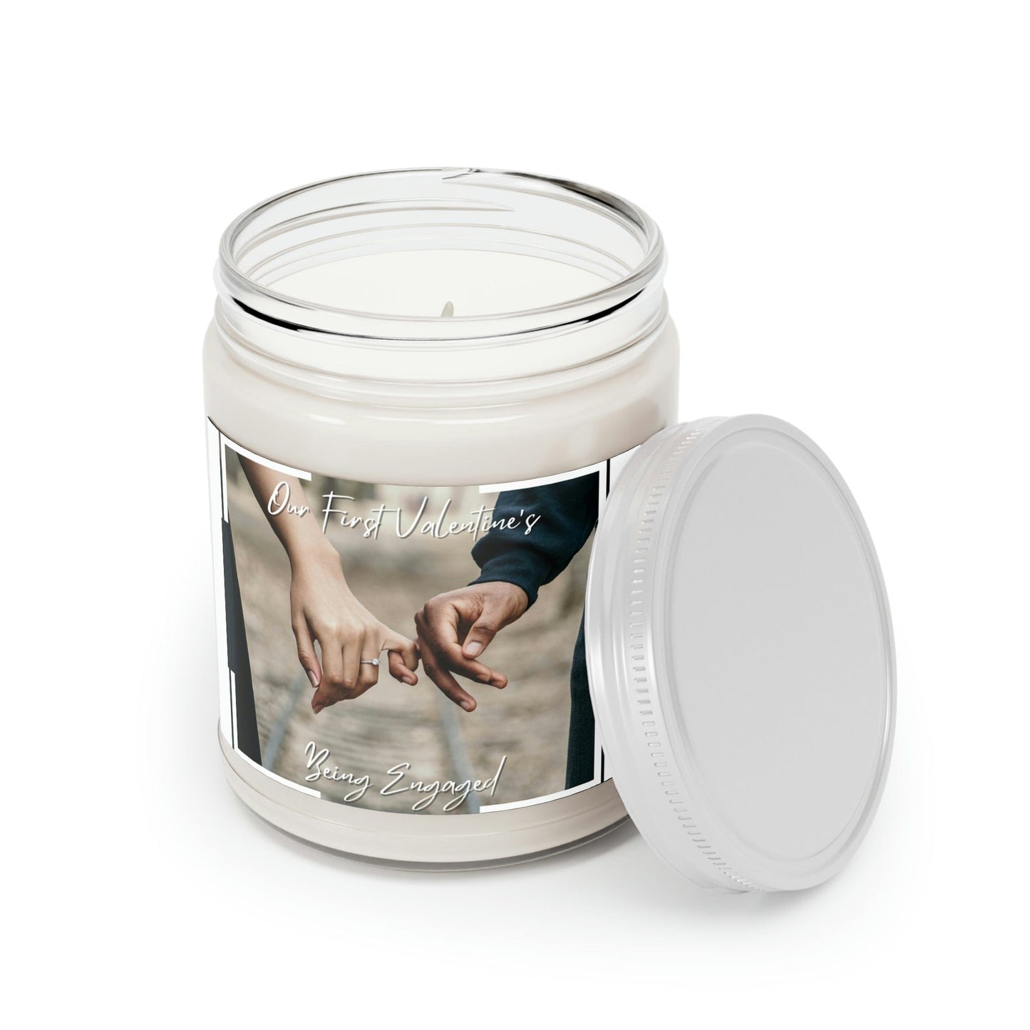 Custom Photo Candle - Personalised Scented Soy Gift for Valentine's Day, Couple, Him or Her, Handmade