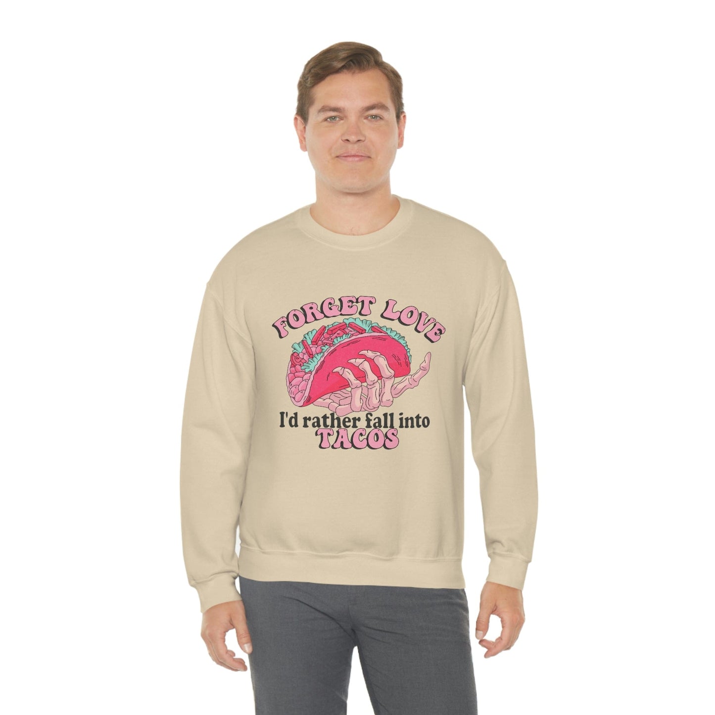 Unique 2023 Anti-Valentine's Day Gift: Fall for Tacos Sweatshirt