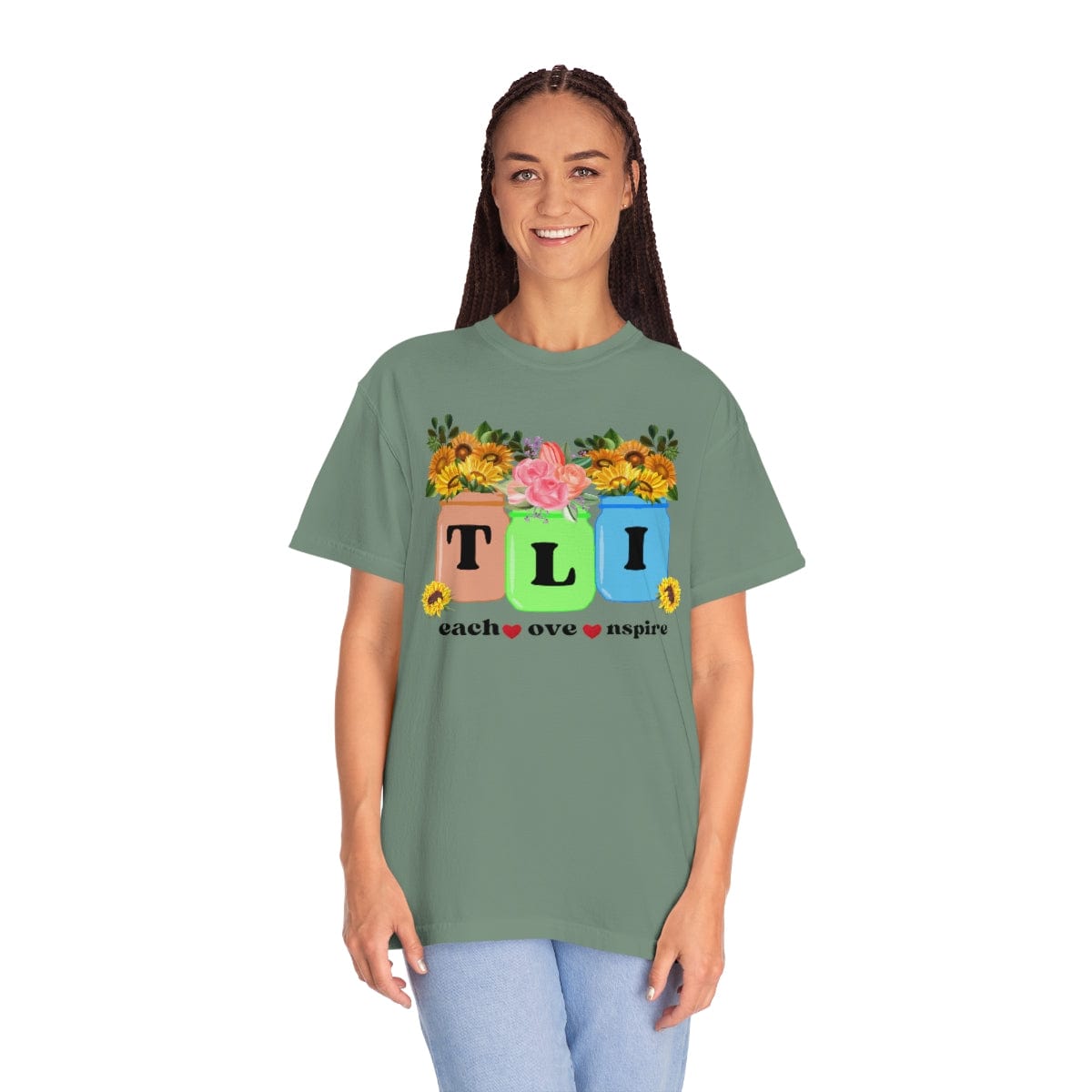 Fall Teacher Comfort Colors Shirt, Thankful Floral Shirt, Teacher Thanksgiving Gift, Teacher Shirt, Teacher Gift, U