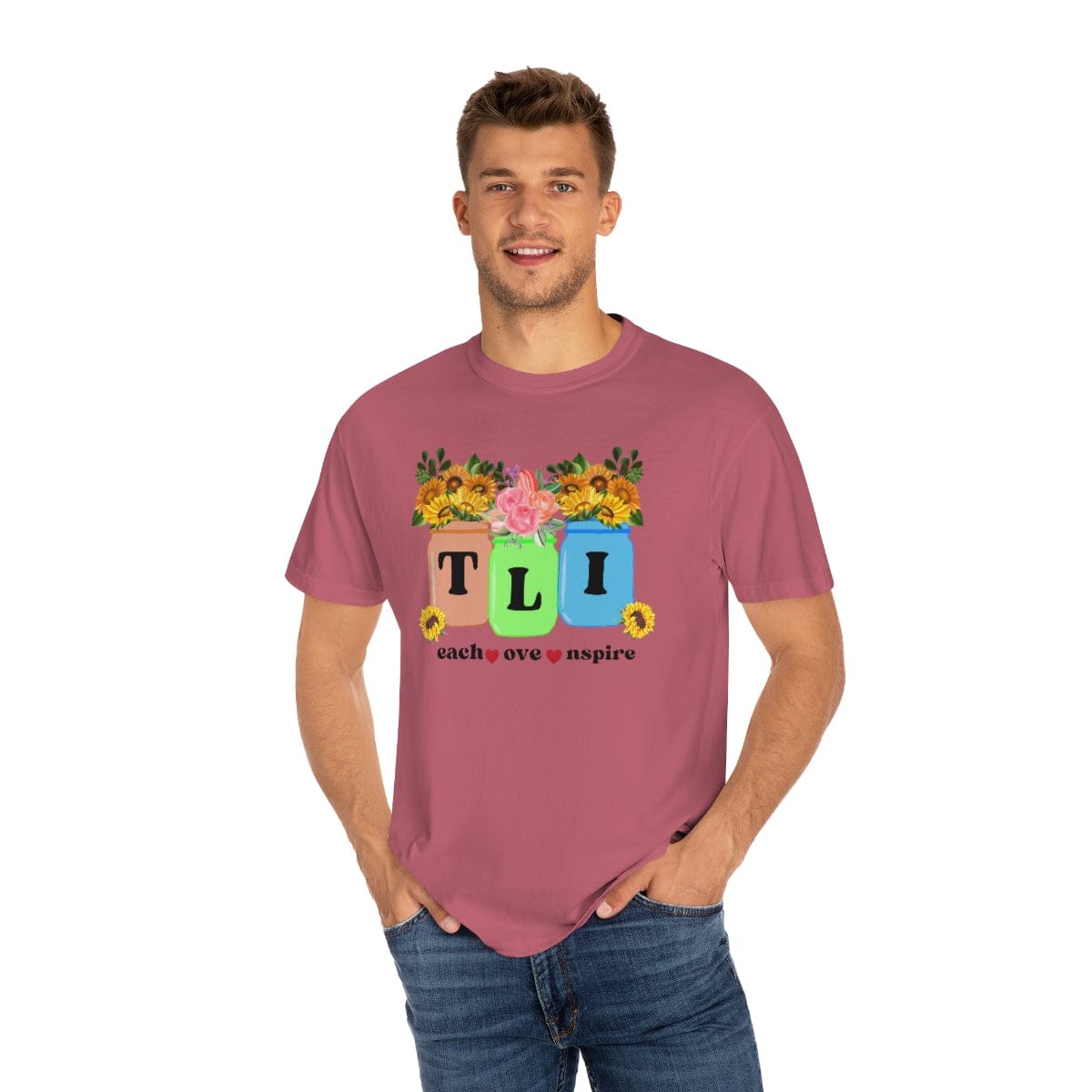 Fall Teacher Comfort Colors Shirt, Thankful Floral Shirt, Teacher Thanksgiving Gift, Teacher Shirt, Teacher Gift, U