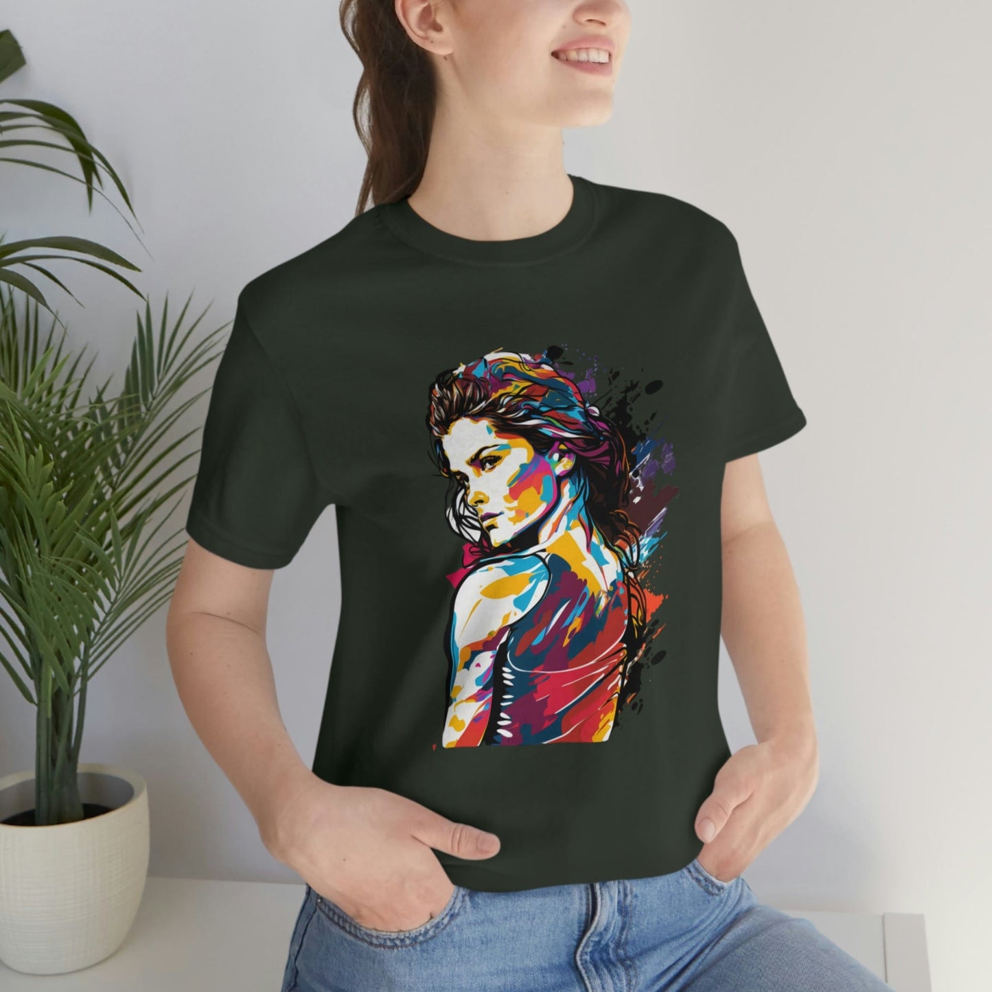 2023 Unisex Show Your Feminist Pride with This Groovy Colorful International Women's Day T-Shirt