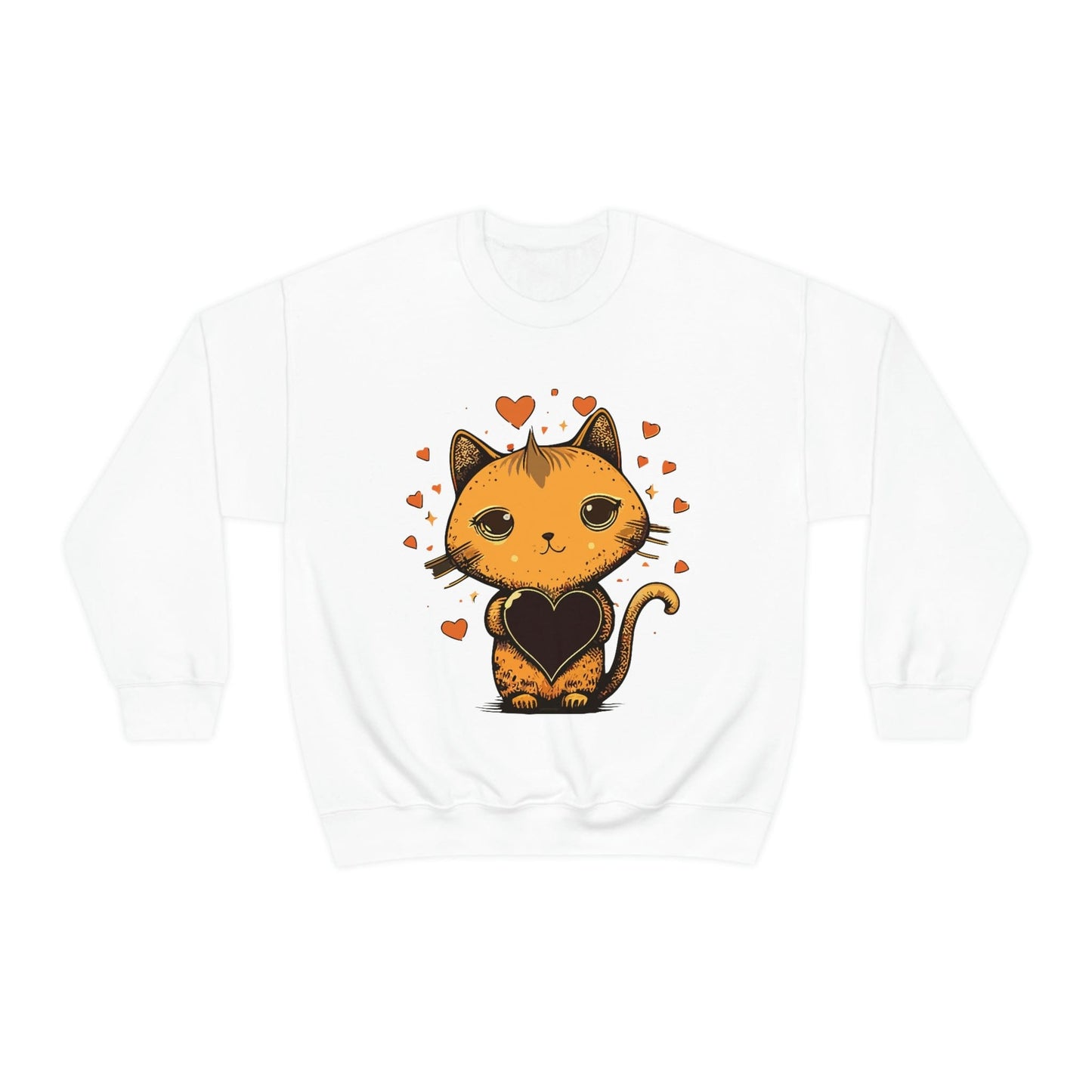 2023 Valentine's Day Sweatshirt: Cute Cats in Love Kawaii Style