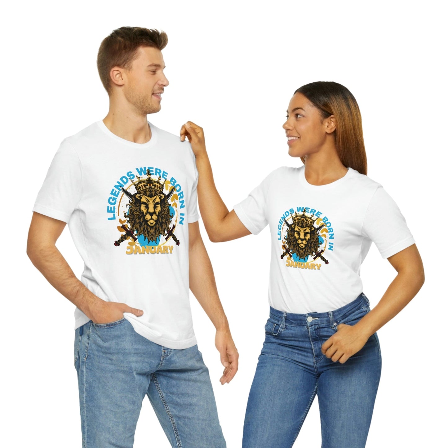 Legends Are Born In January T-shirt - Men Tee