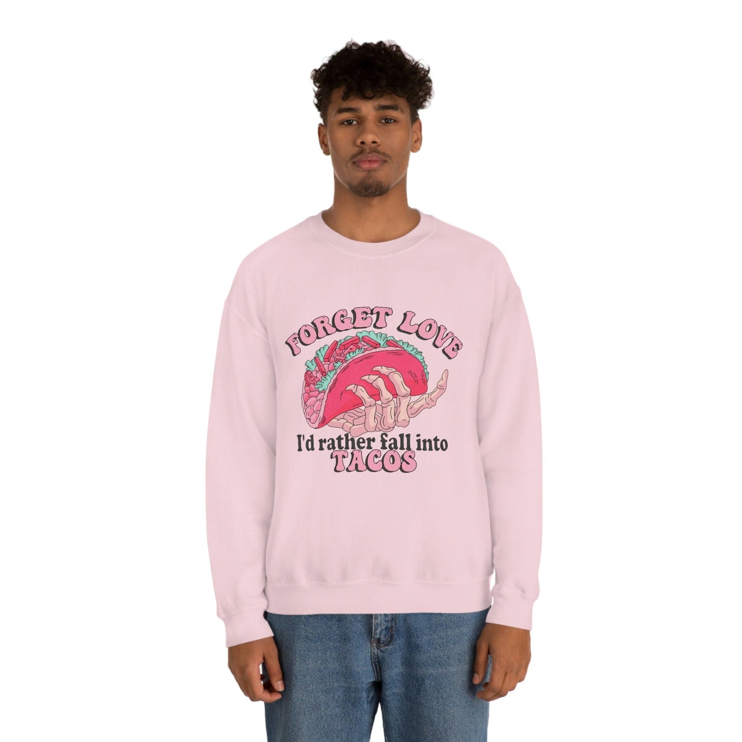 Unique 2023 Anti-Valentine's Day Gift: Fall for Tacos Sweatshirt