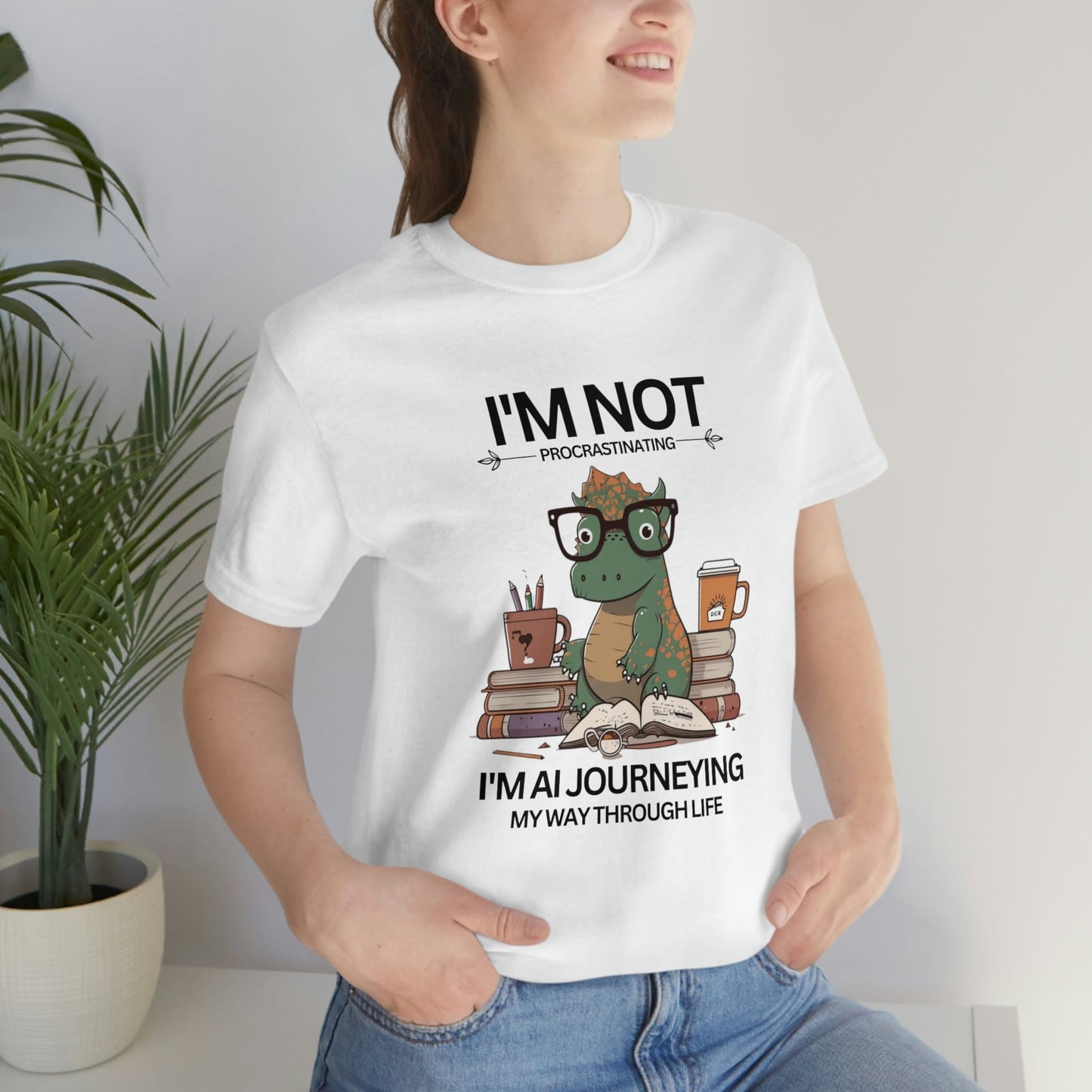 2023 Unisex I'm AI Journeying My Way Through Life AI Smart Genius Brains T-Shirt