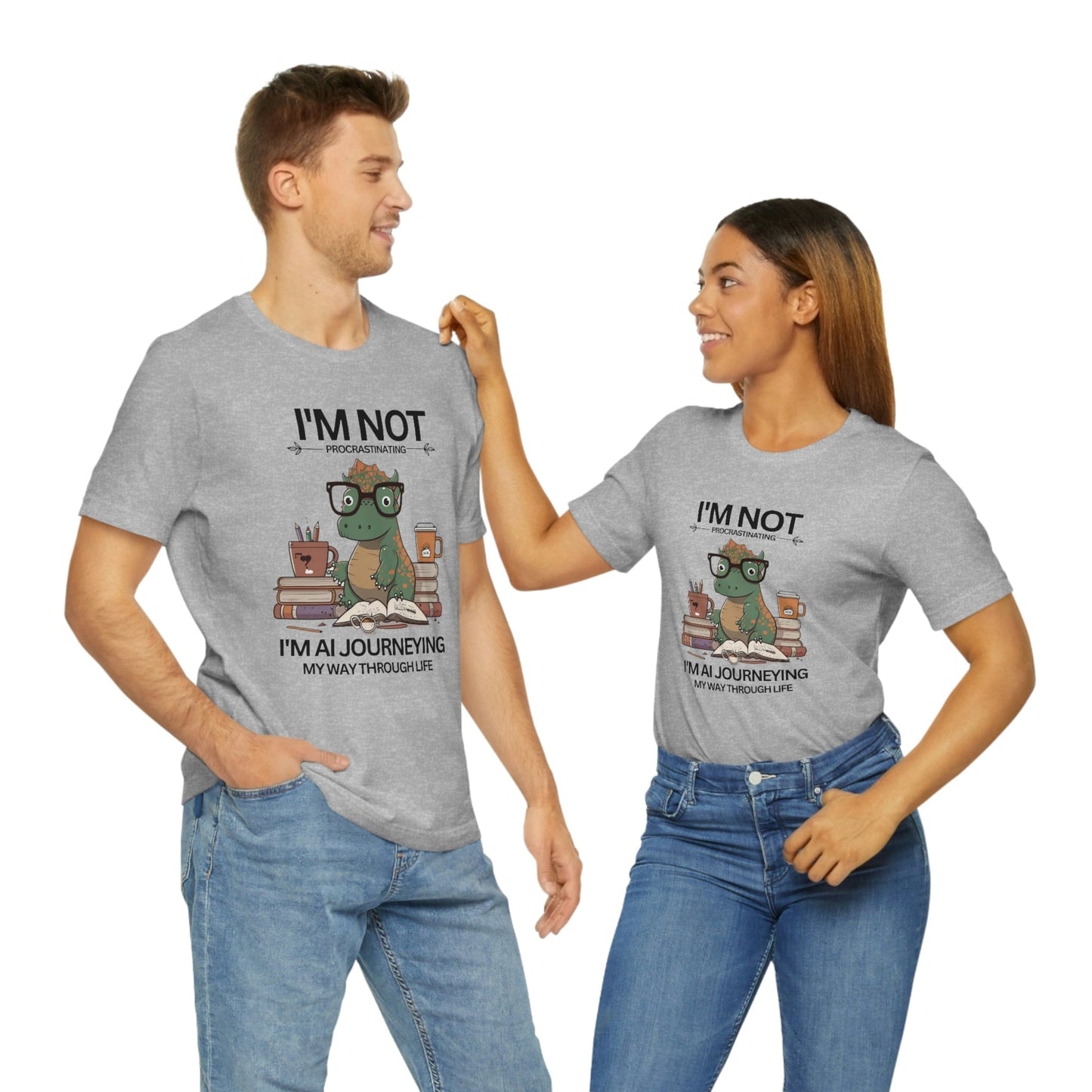 2023 Unisex I'm AI Journeying My Way Through Life AI Smart Genius Brains T-Shirt
