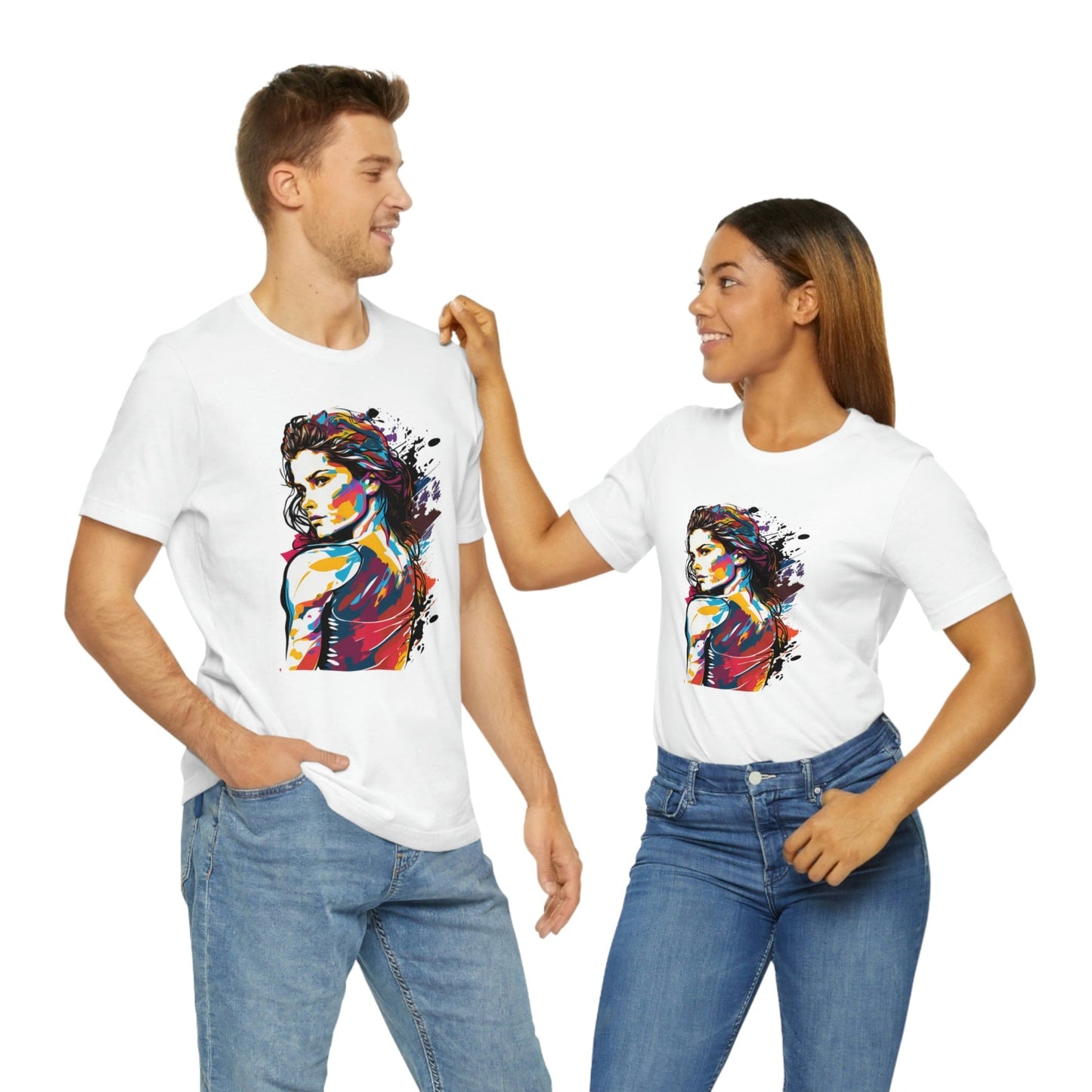 2023 Unisex Show Your Feminist Pride with This Groovy Colorful International Women's Day T-Shirt