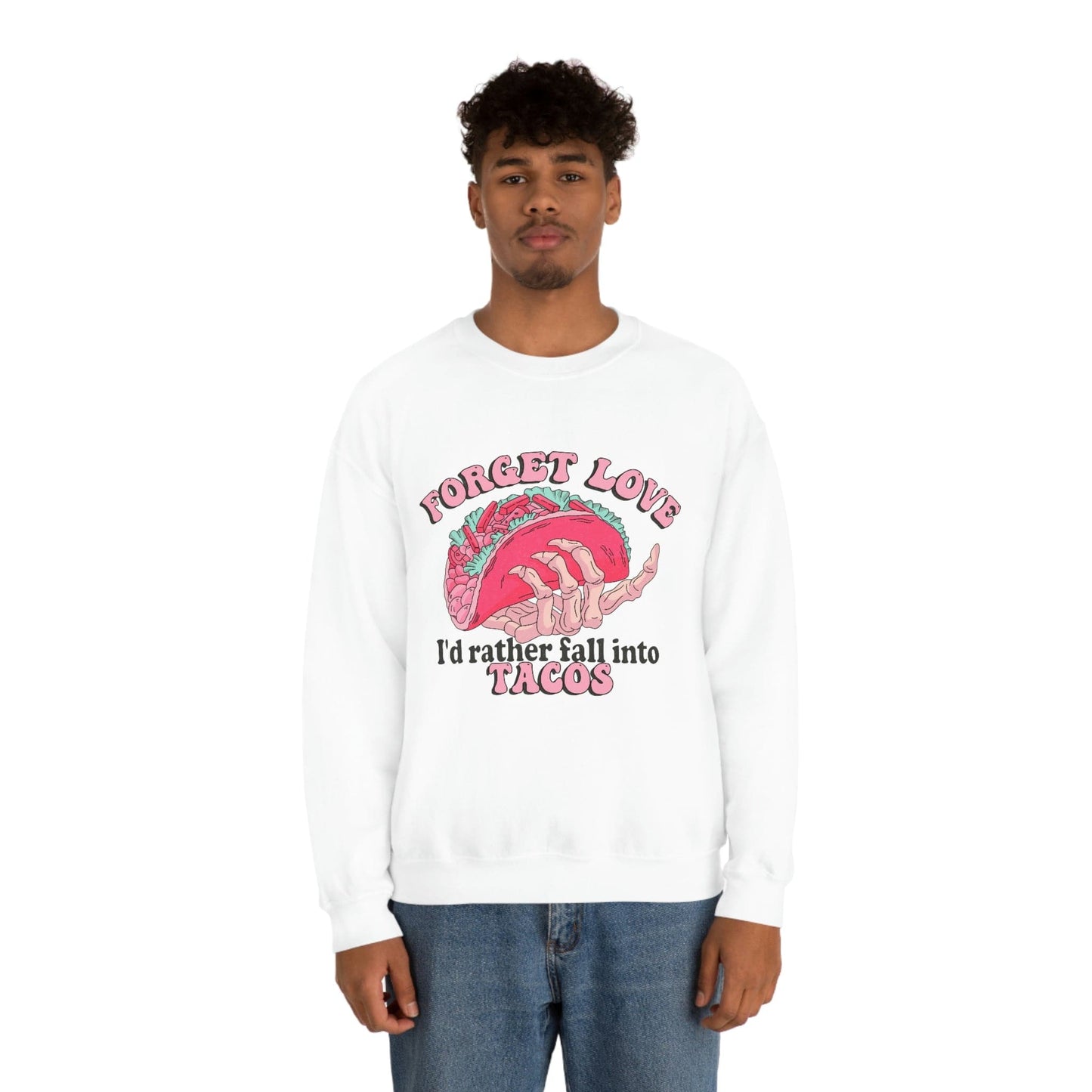 Unique 2023 Anti-Valentine's Day Gift: Fall for Tacos Sweatshirt