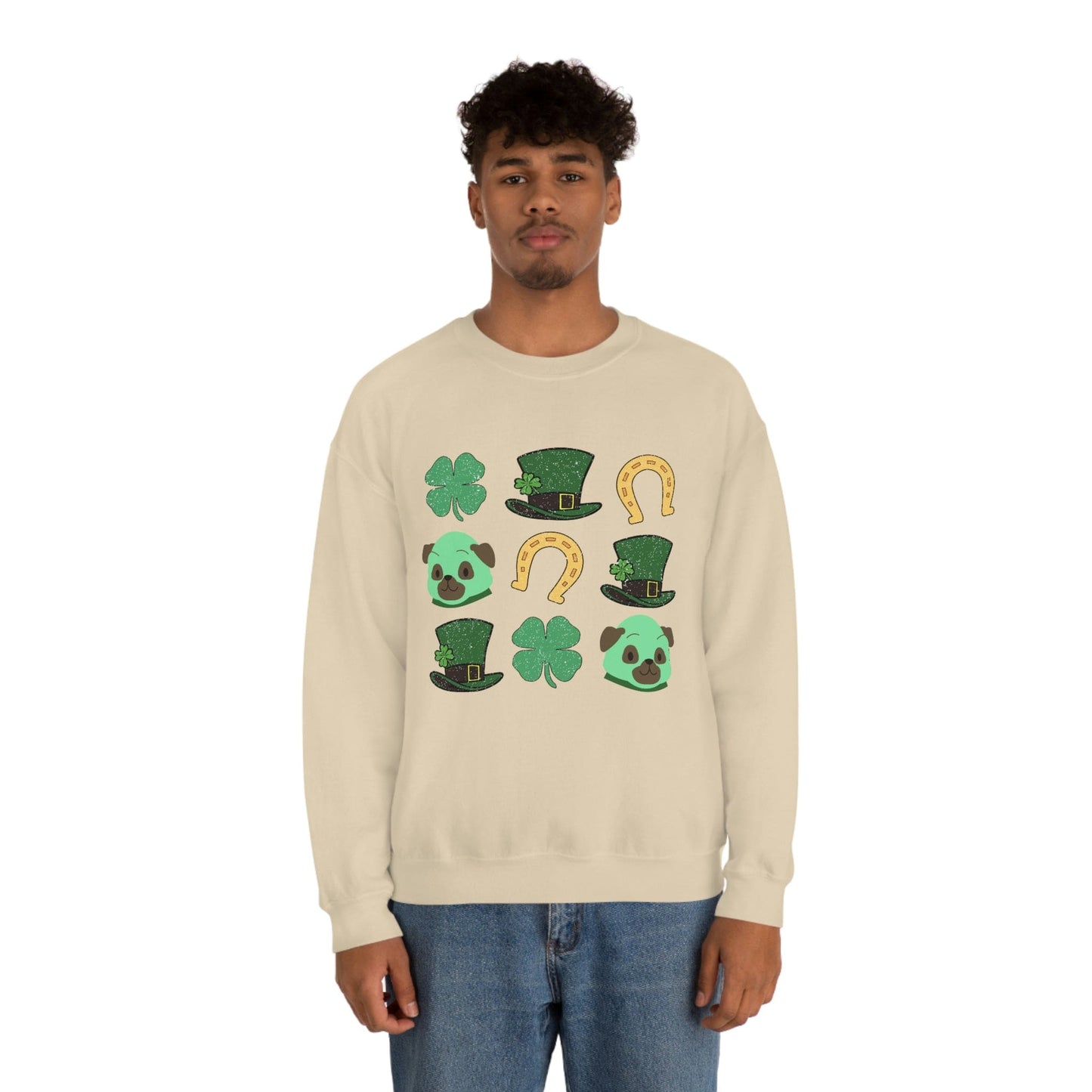 2023 Funny Groovy St. Patrick's Day Unisex Irish Dog Lover Gaelic Sweatshirt