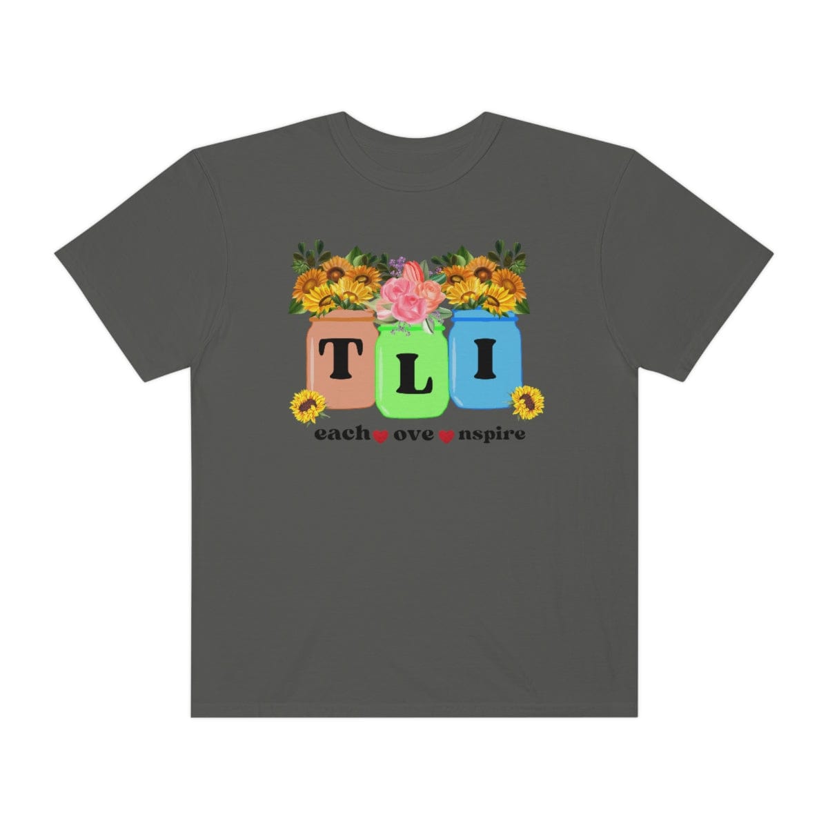 Fall Teacher Comfort Colors Shirt, Thankful Floral Shirt, Teacher Thanksgiving Gift, Teacher Shirt, Teacher Gift, U
