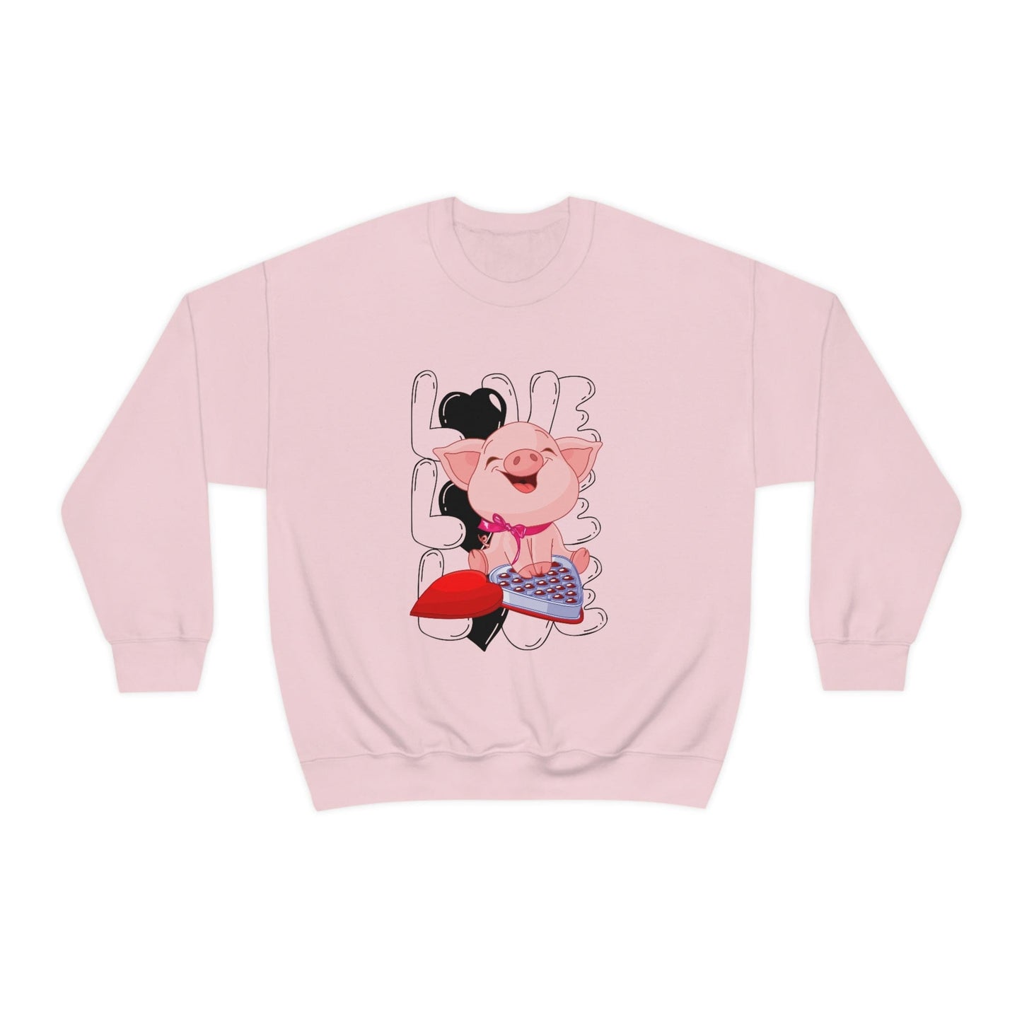Sweet & Studious: Valentine's Day 2023 Love Piglet Chocolate Study Sweatshirt