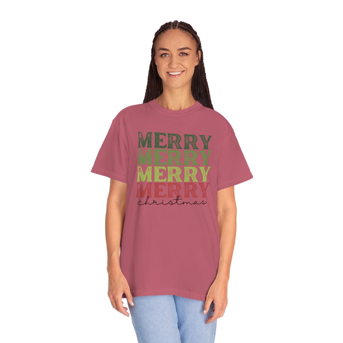 Christmas Vibes Comfort Colors Shirt, Ugly Christmas Shirt, Christmas Gift for Men, Family Shirt, Christmas Party Unisex Garment-Dyed T-shirt