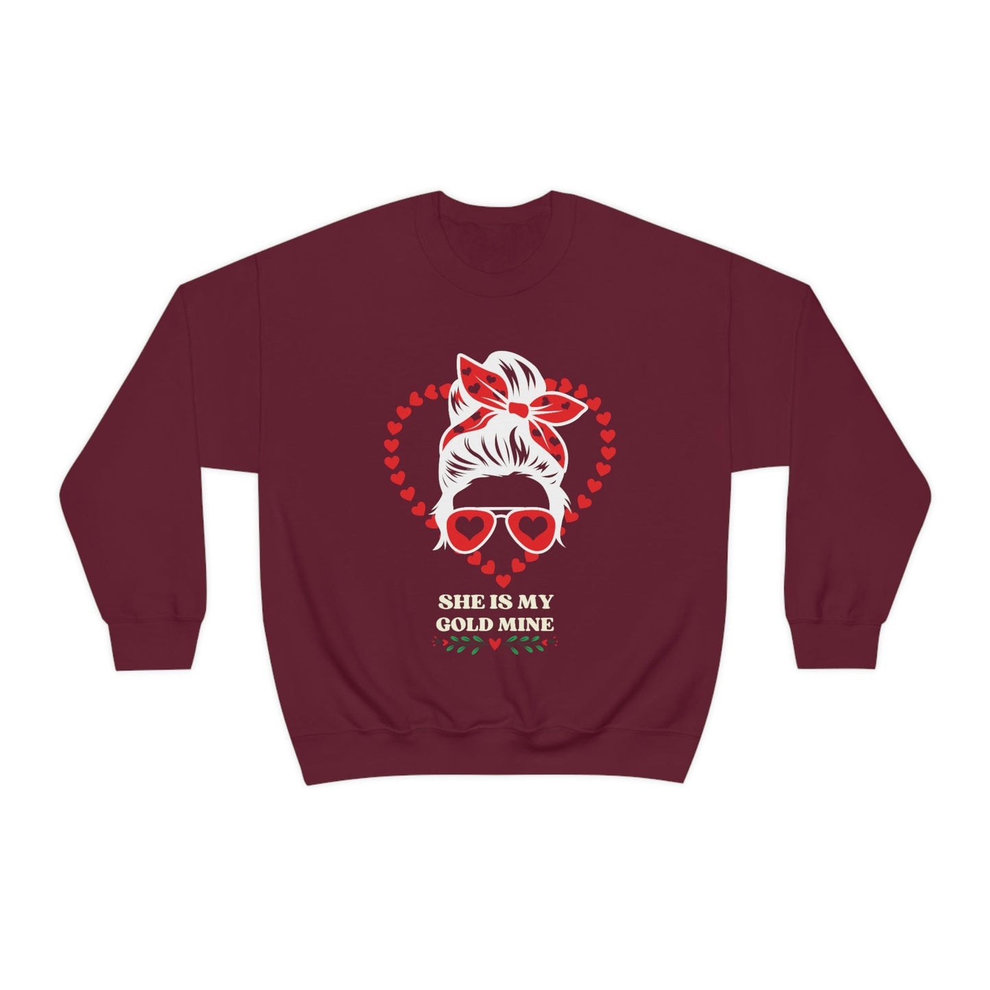 2023 Valentine's Day Gift: "She is My Gold Mine" Sweatshirt for Girlfriend
