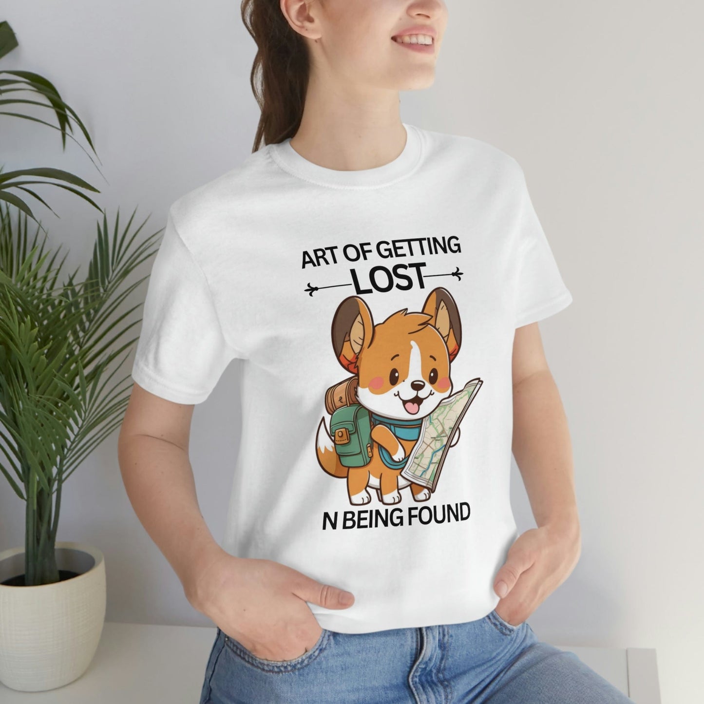 2023 Unisex Art of Getting Lost Pembroke Welsh Corgi Crazy Dog Lover Geek Gift T-Shirt