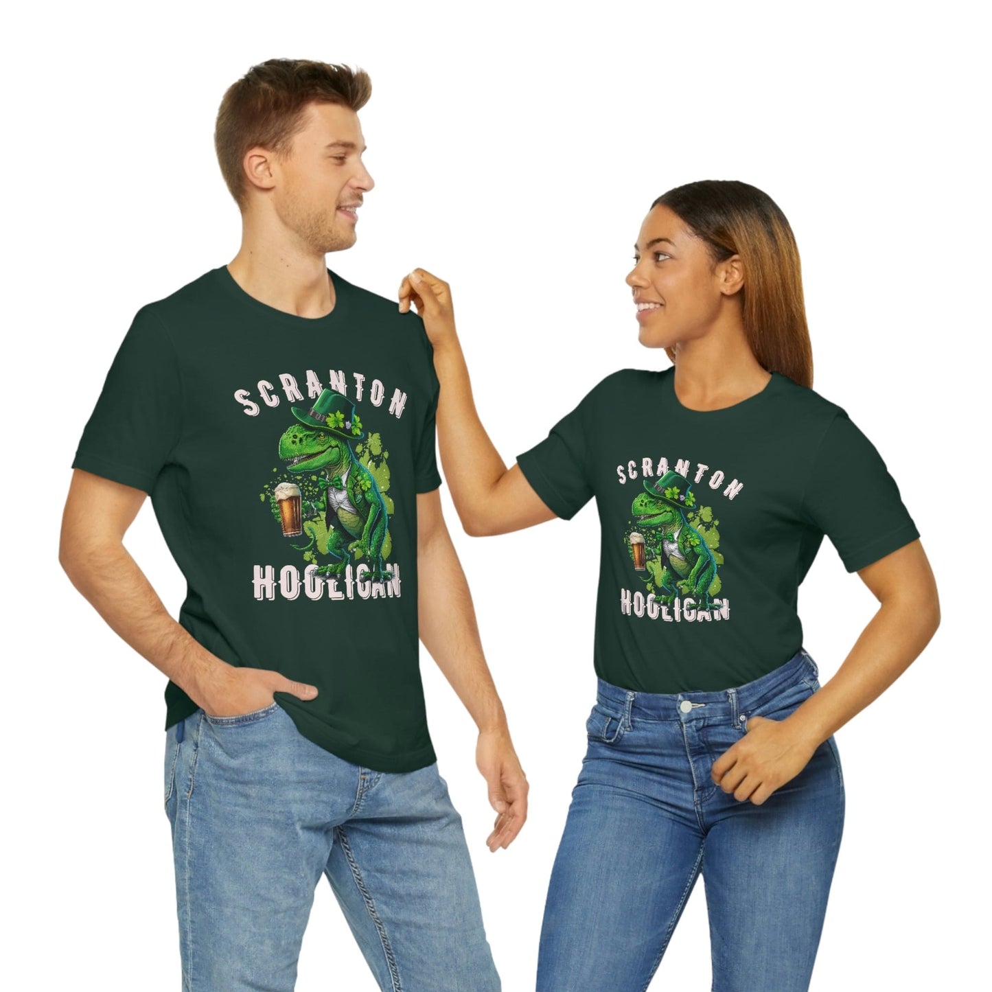 St. Patrick's Day 2023 Unisex Scranton Hooligan Shamrock Malarkey Clover T-Shirt