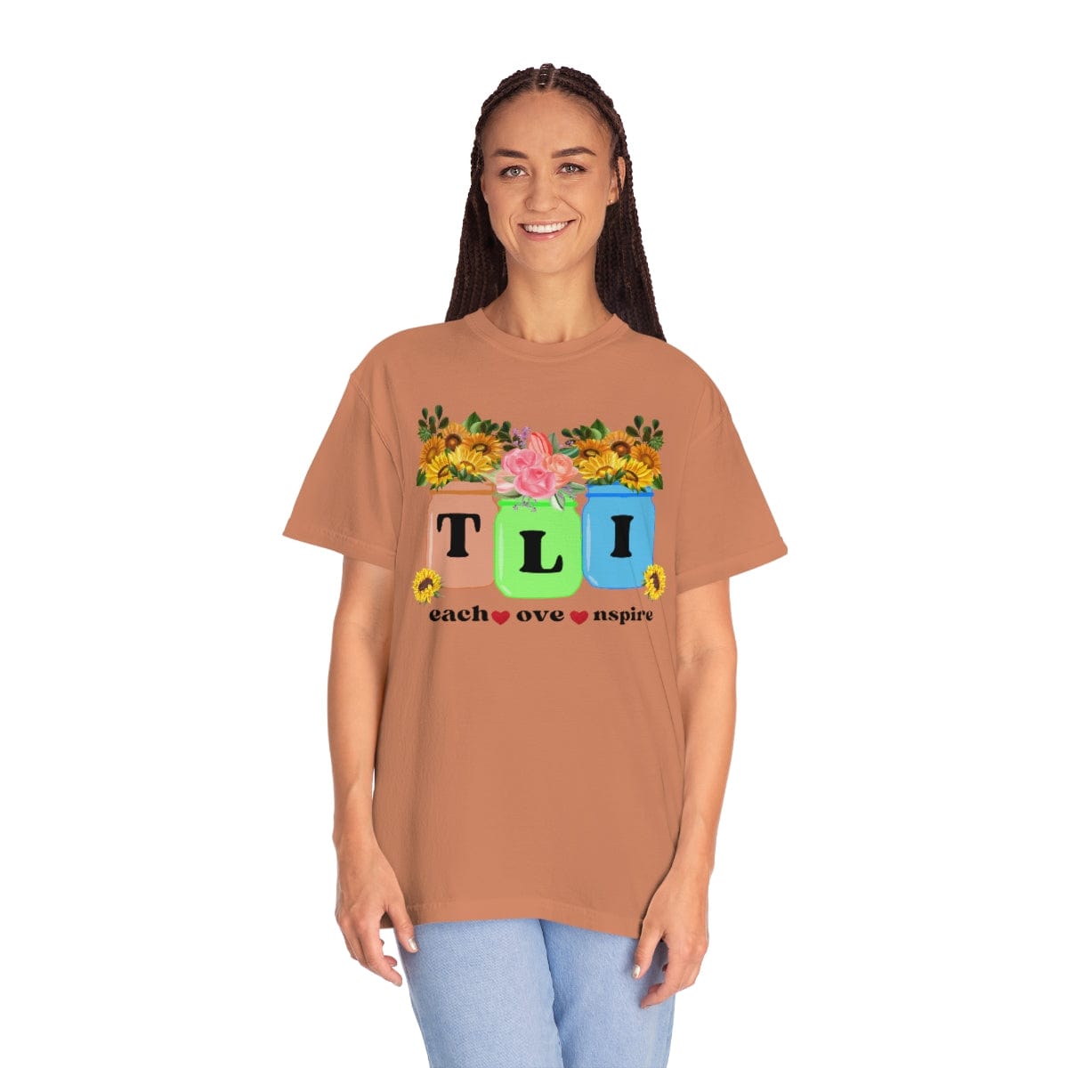 Fall Teacher Comfort Colors Shirt, Thankful Floral Shirt, Teacher Thanksgiving Gift, Teacher Shirt, Teacher Gift, U