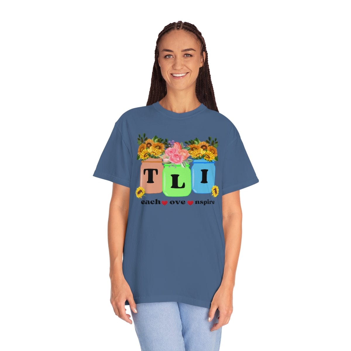 Fall Teacher Comfort Colors Shirt, Thankful Floral Shirt, Teacher Thanksgiving Gift, Teacher Shirt, Teacher Gift, U
