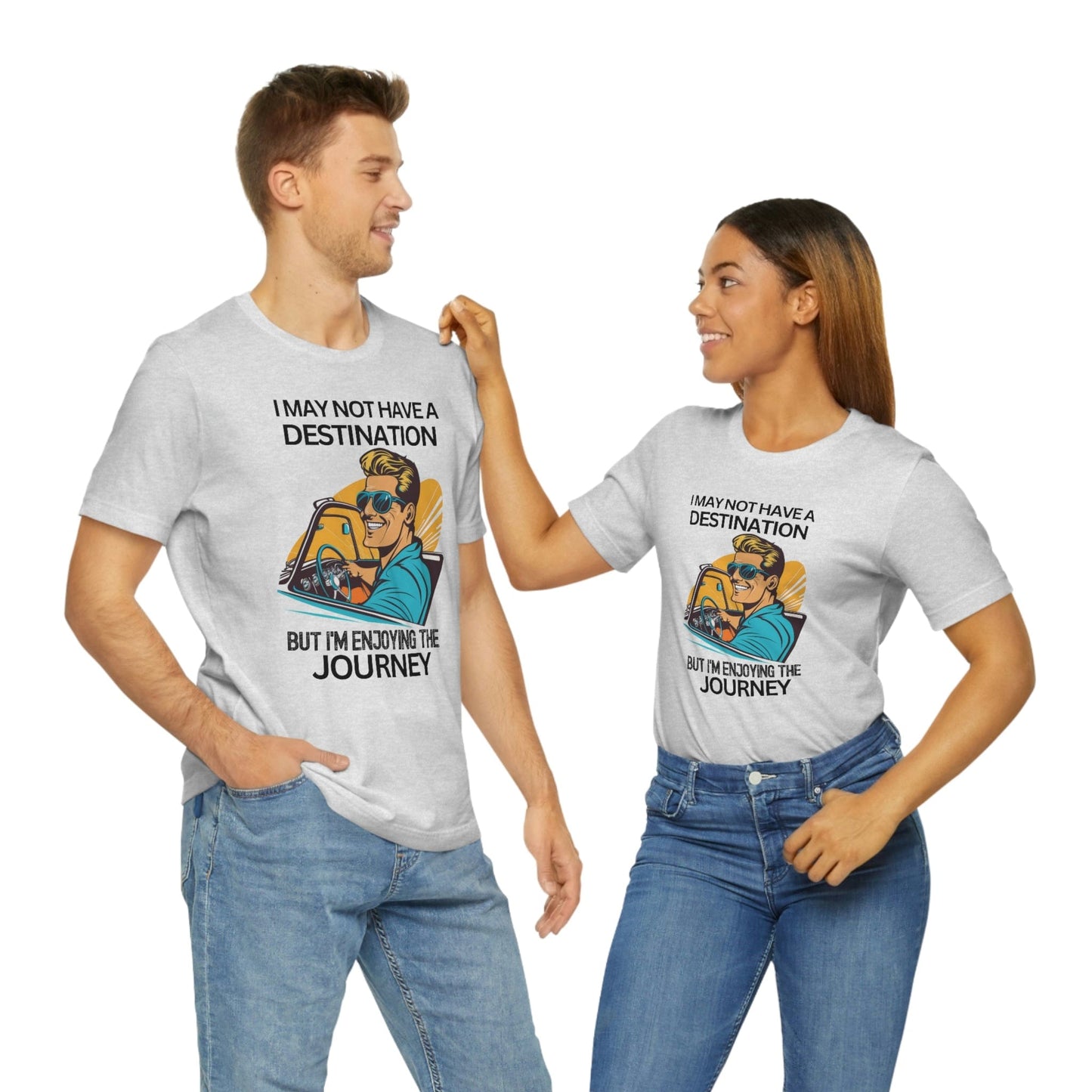 2023 Unisex Cartography Travel Agent Travelling Compass World Map I May Not Have A Destination T-Shirt
