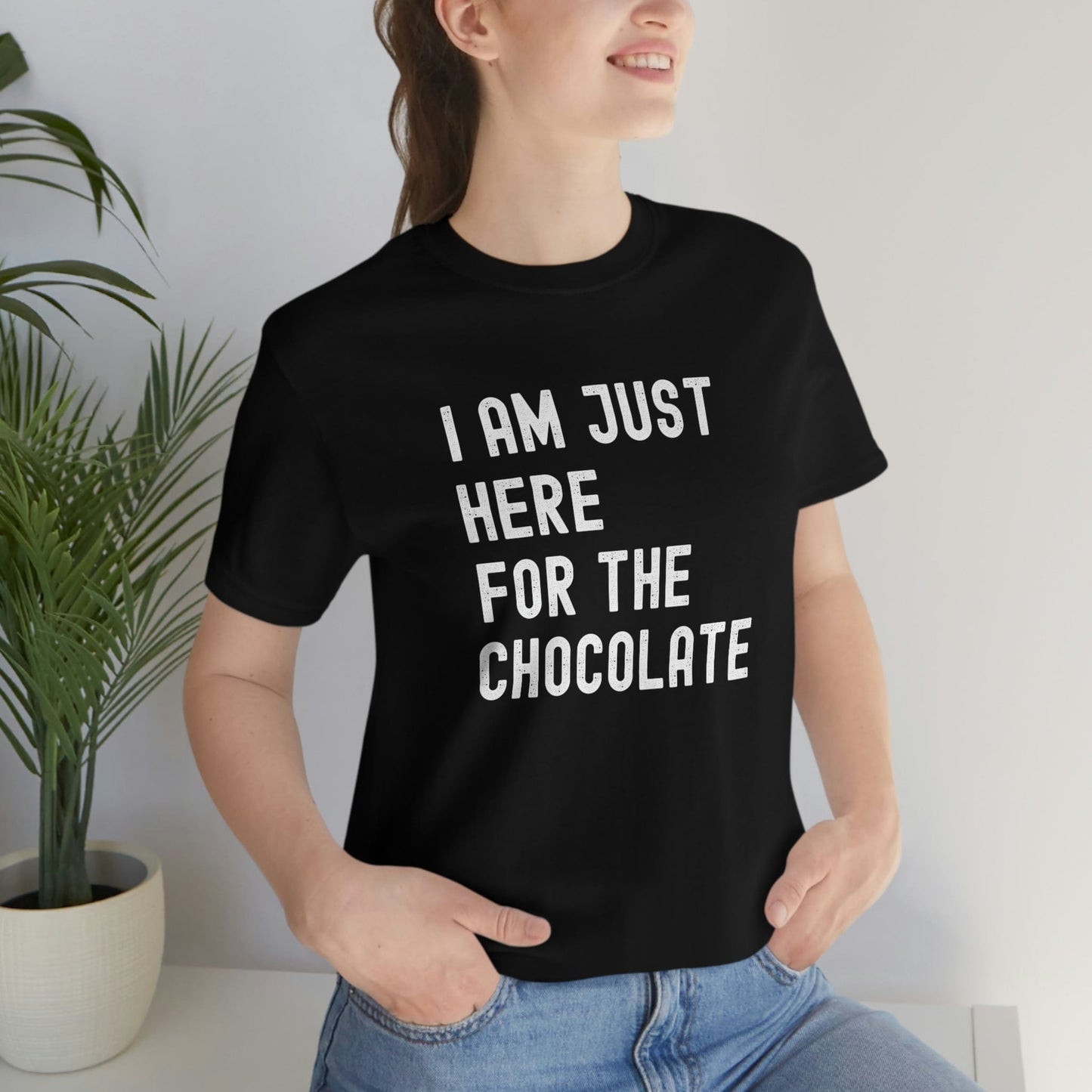2023 Unisex Bunny Squad Just Here for the Chocolate Funny Premium Easter Easter Day T-Shirt