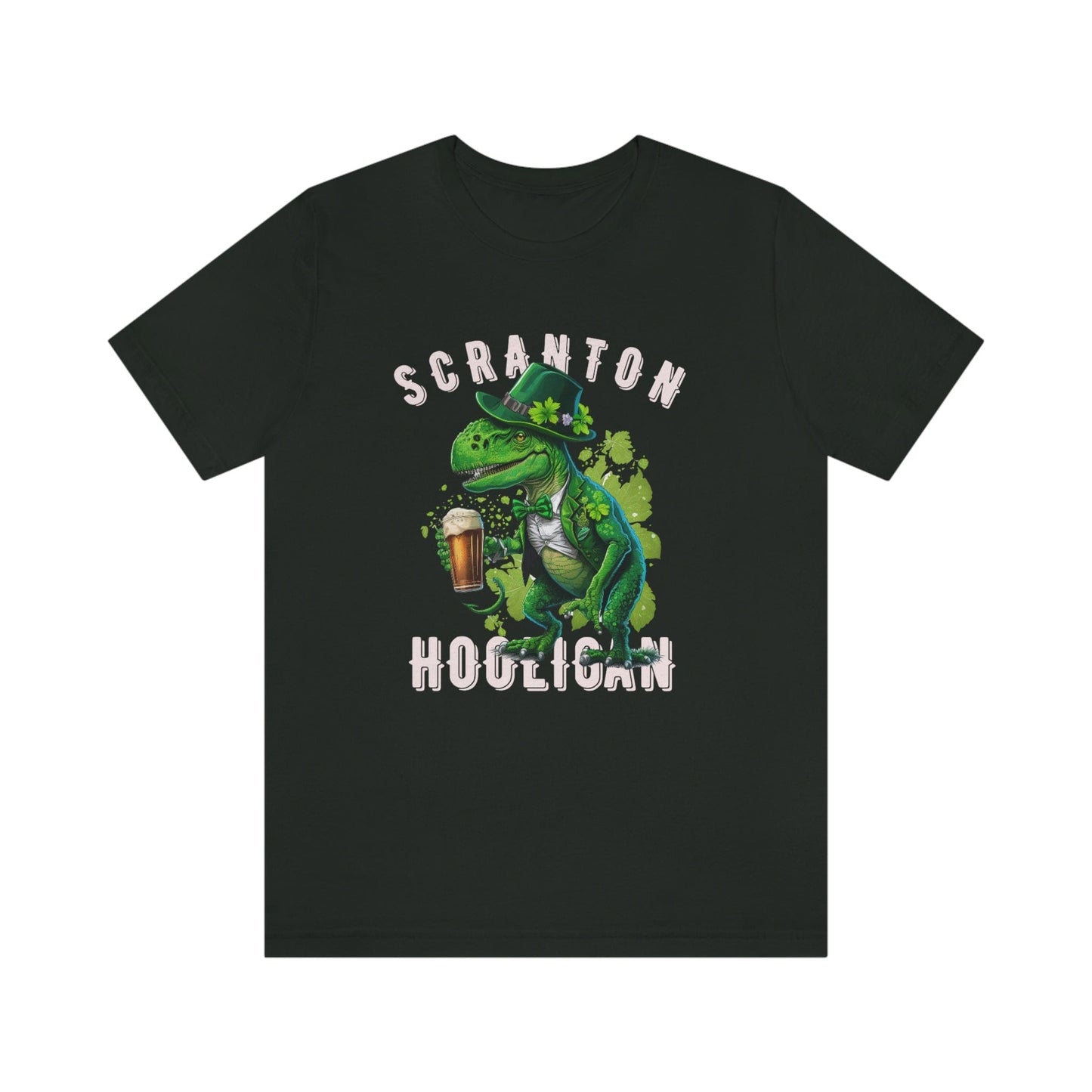 St. Patrick's Day 2023 Unisex Scranton Hooligan Shamrock Malarkey Clover T-Shirt