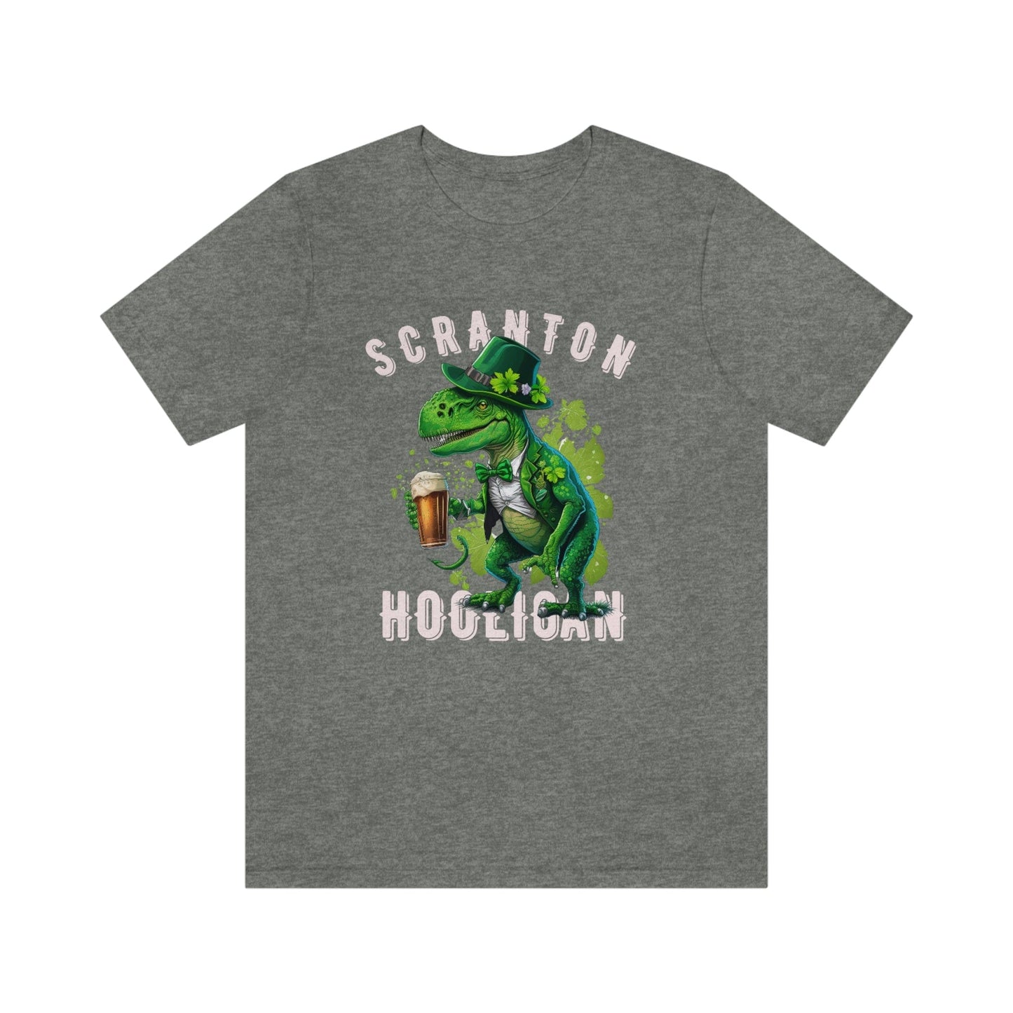 St. Patrick's Day 2023 Unisex Scranton Hooligan Shamrock Malarkey Clover T-Shirt