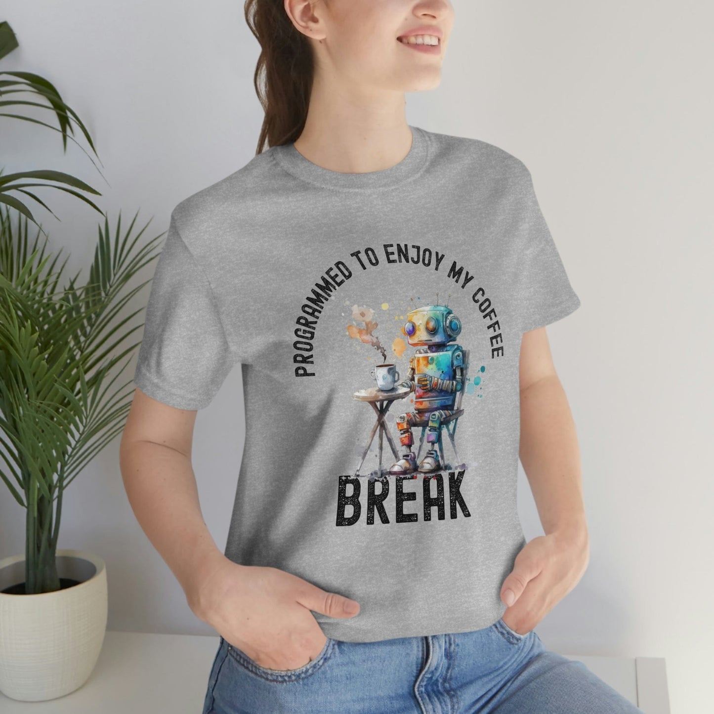 2023 Unisex Programmed Break Artificial Intelligence Developer Tech Geek Premium Gift T-Shirt