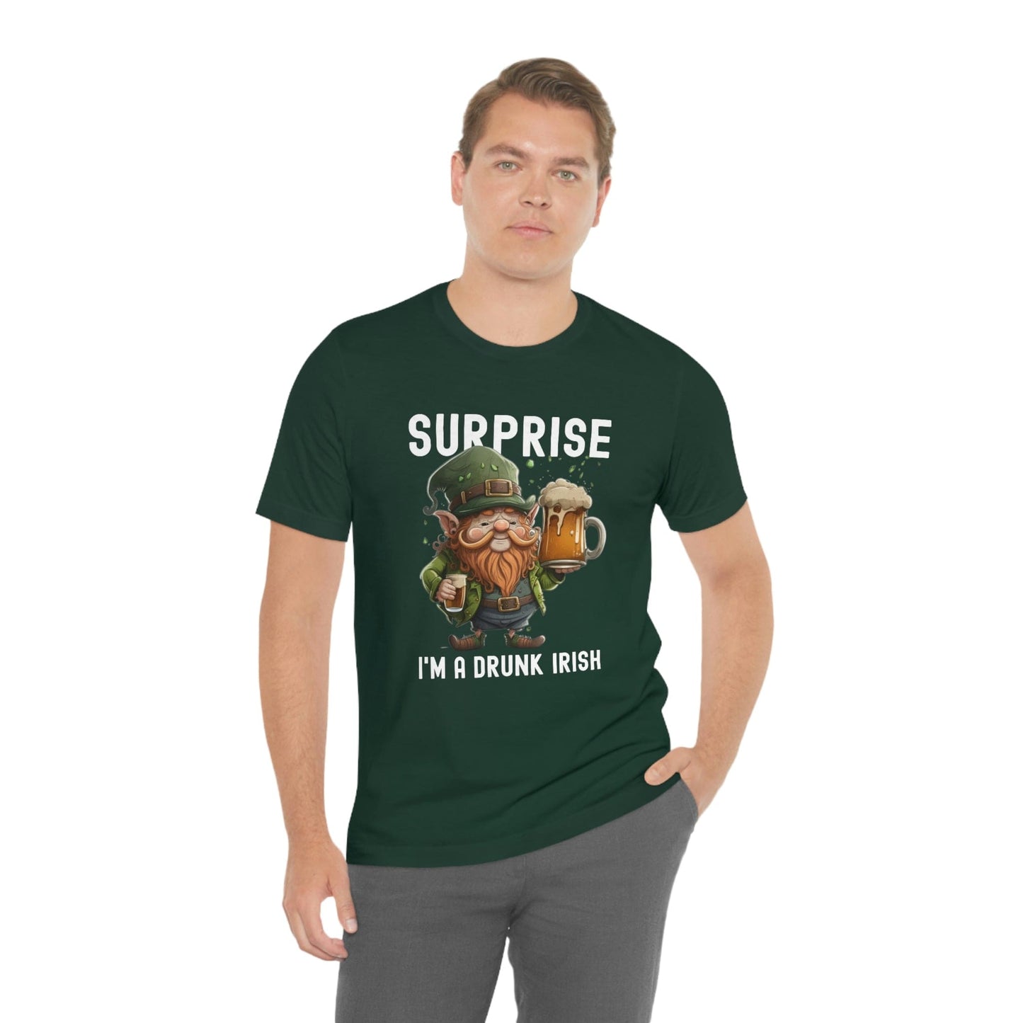 2023 Unisex Surprise I'm A Drunk Irish St Patricks Day Funny Gaelic T-Shirt