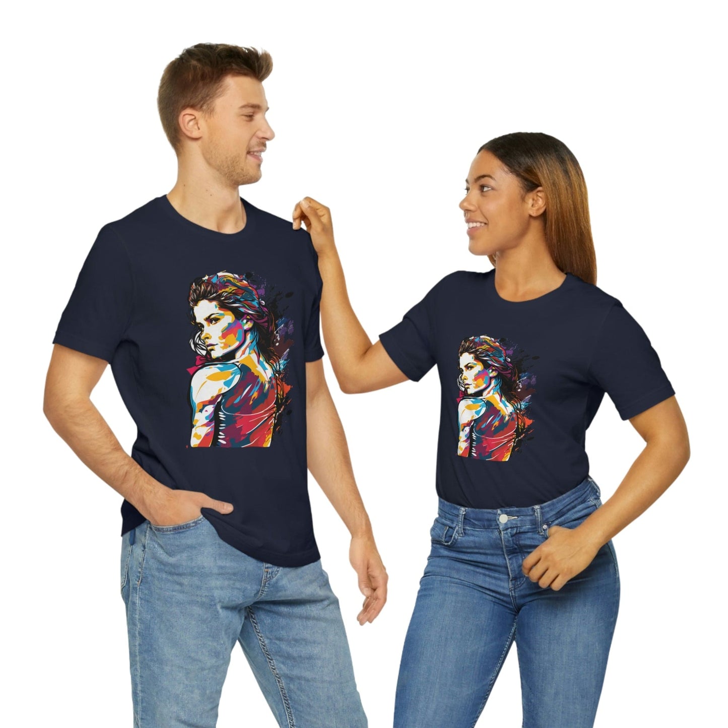 2023 Unisex Show Your Feminist Pride with This Groovy Colorful International Women's Day T-Shirt