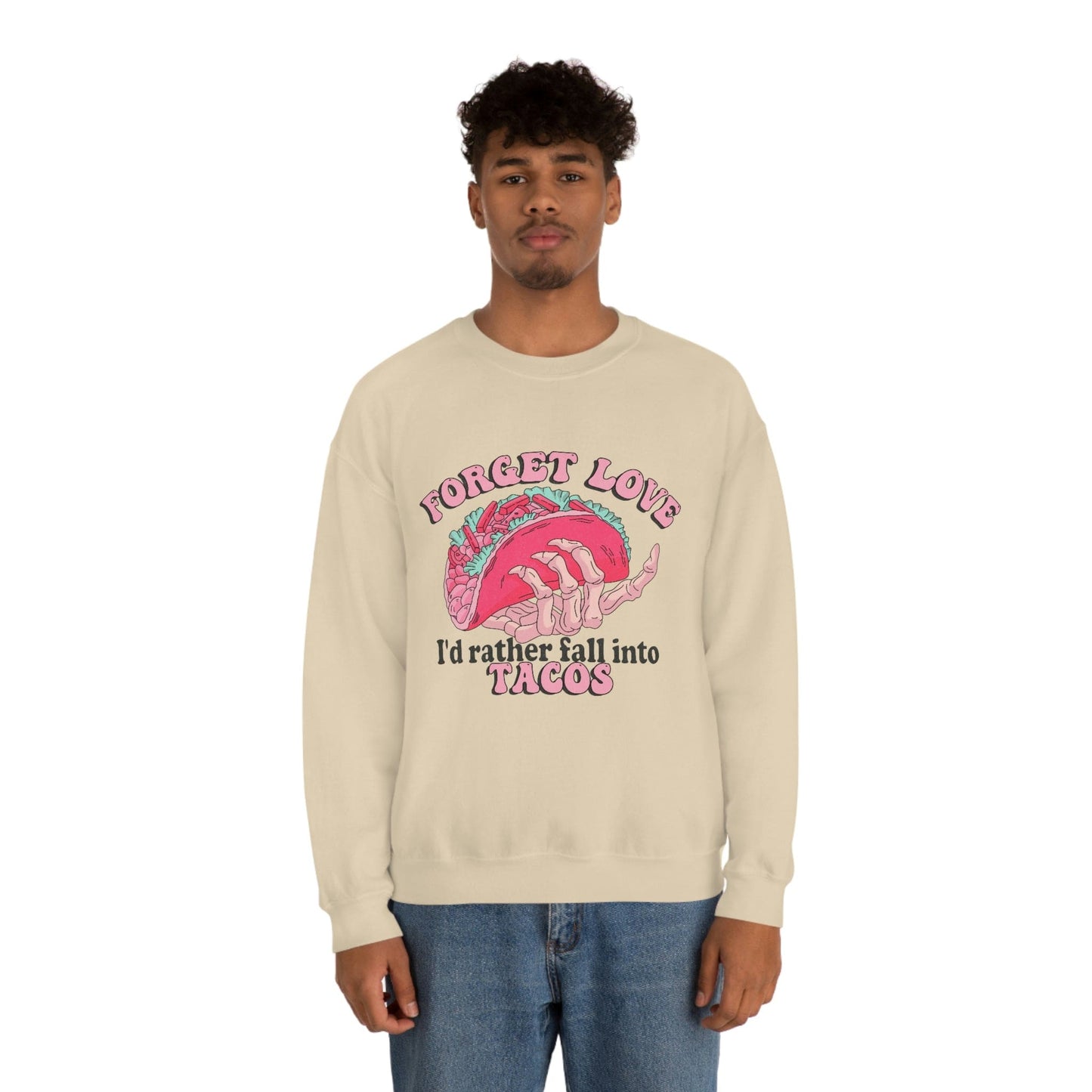 Unique 2023 Anti-Valentine's Day Gift: Fall for Tacos Sweatshirt