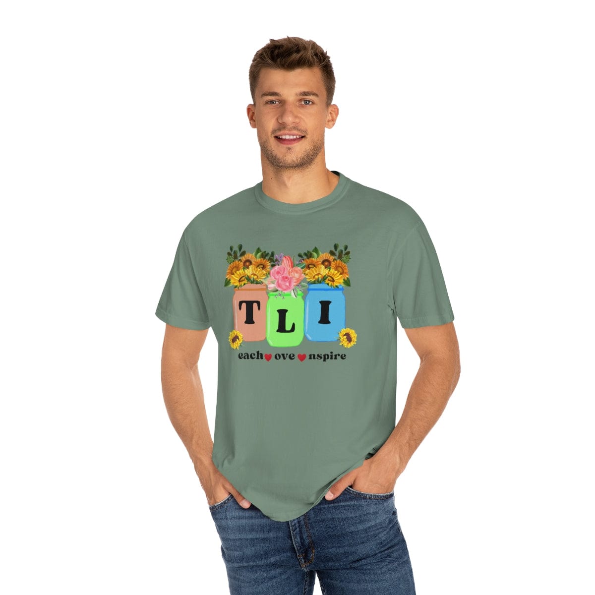 Fall Teacher Comfort Colors Shirt, Thankful Floral Shirt, Teacher Thanksgiving Gift, Teacher Shirt, Teacher Gift, U
