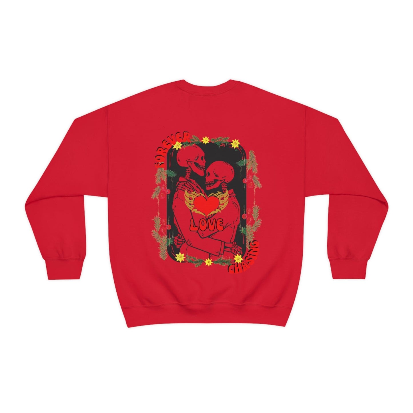 Forever Chasing Love Men's Oversized Sweatshirt, Trendy Sweatshirt, Tumbler Sweatshirt, Back Print