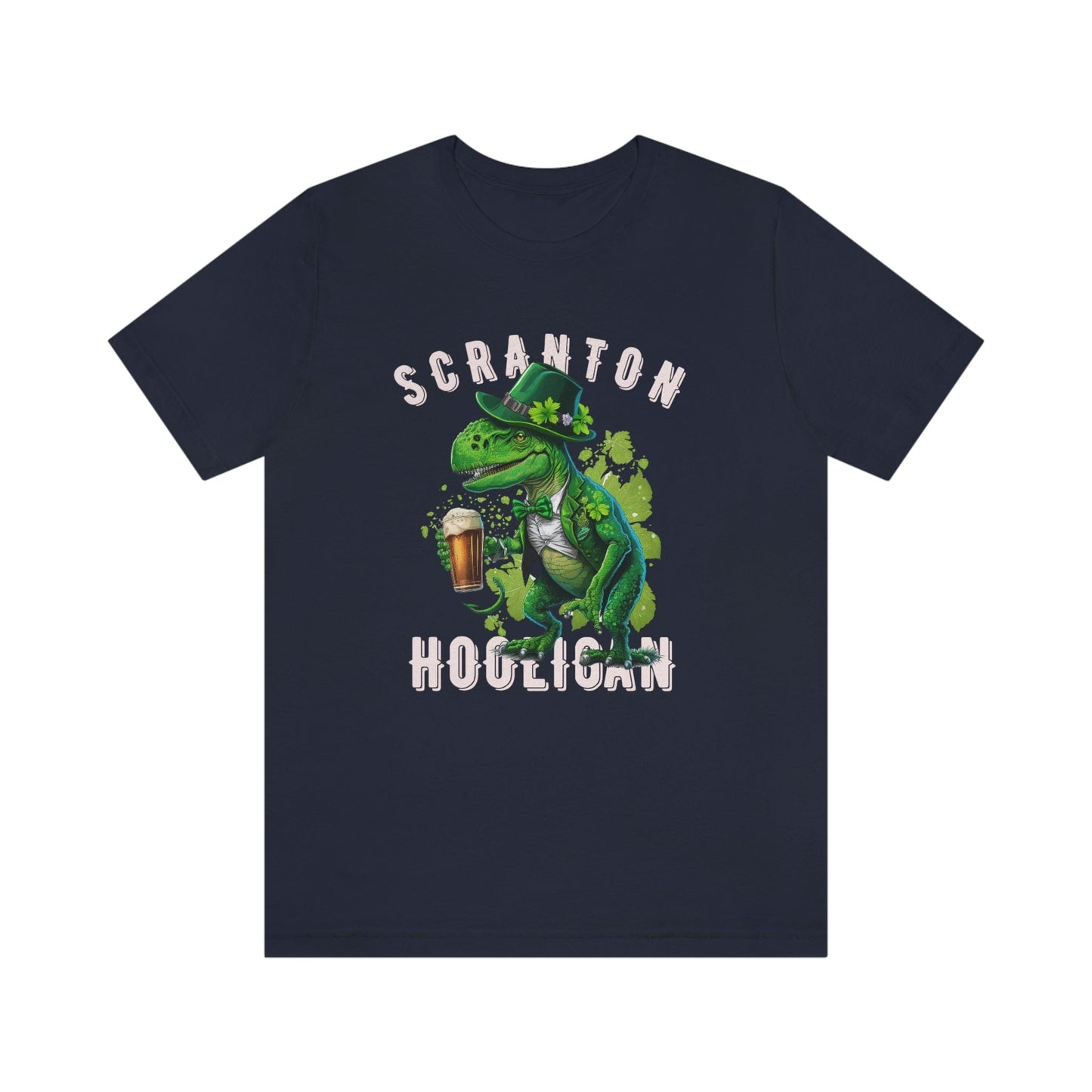St. Patrick's Day 2023 Unisex Scranton Hooligan Shamrock Malarkey Clover T-Shirt
