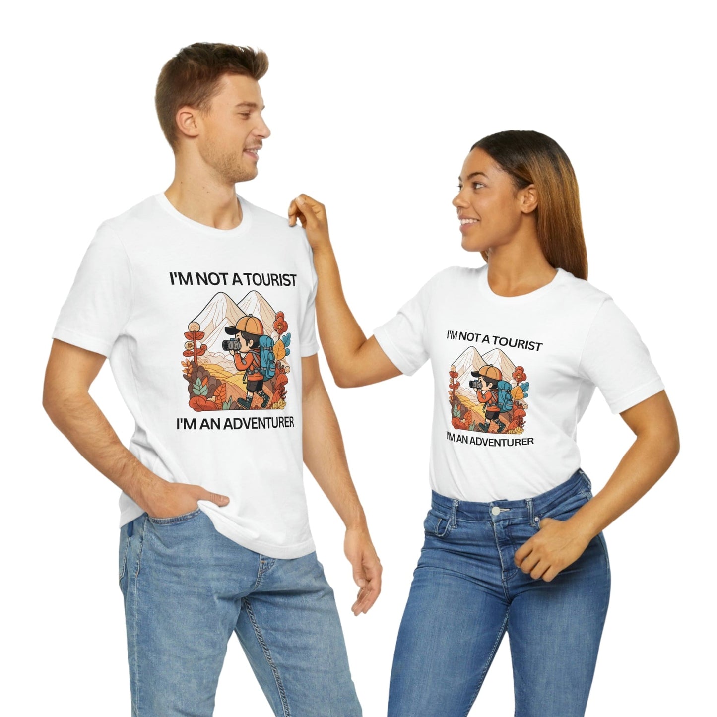 2023 Unisex I Am Not a Tourist I Am An Adventurer Aesthetic Exploration T-Shirt